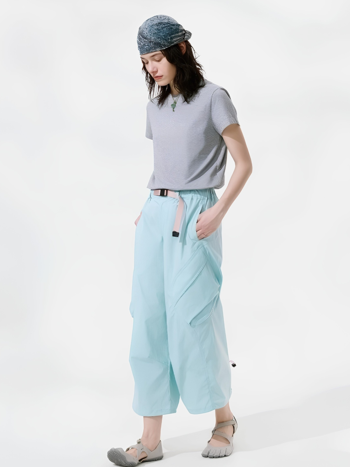 FoldDraw - Unisex Quick-Dry Adjustable Pleated Lightweight Cropped Pants