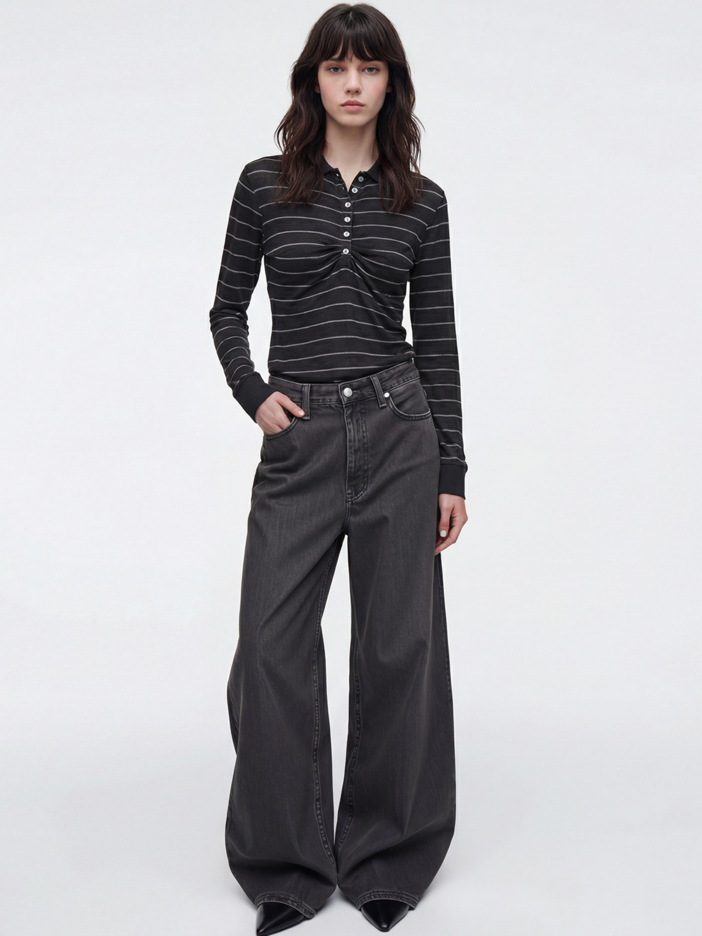 Ironwhisper - Women's Slim-Fit Long Sleeve Polo Shirt
