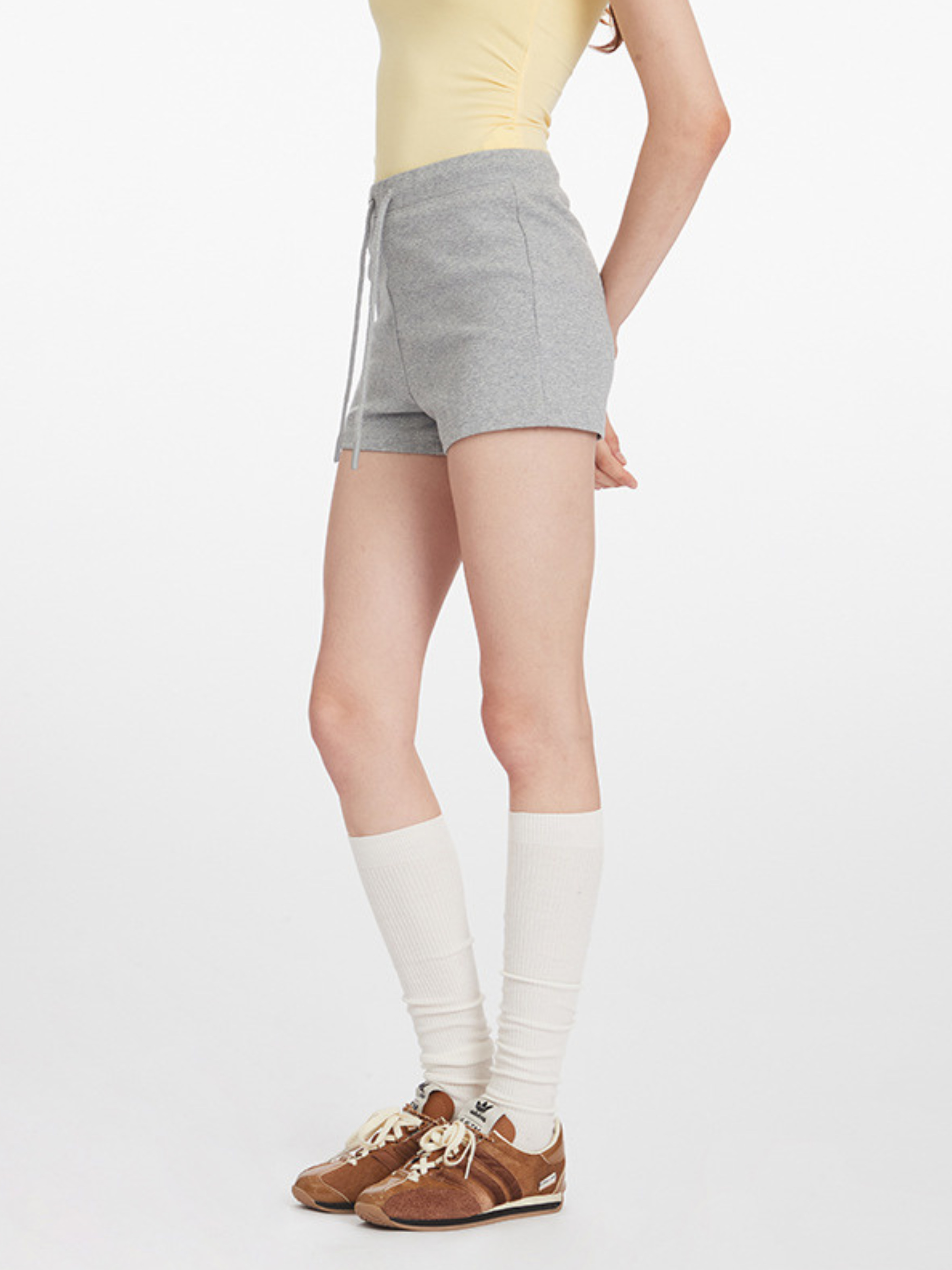Leafall - Women's Cotton Stretch Athletic Shorts