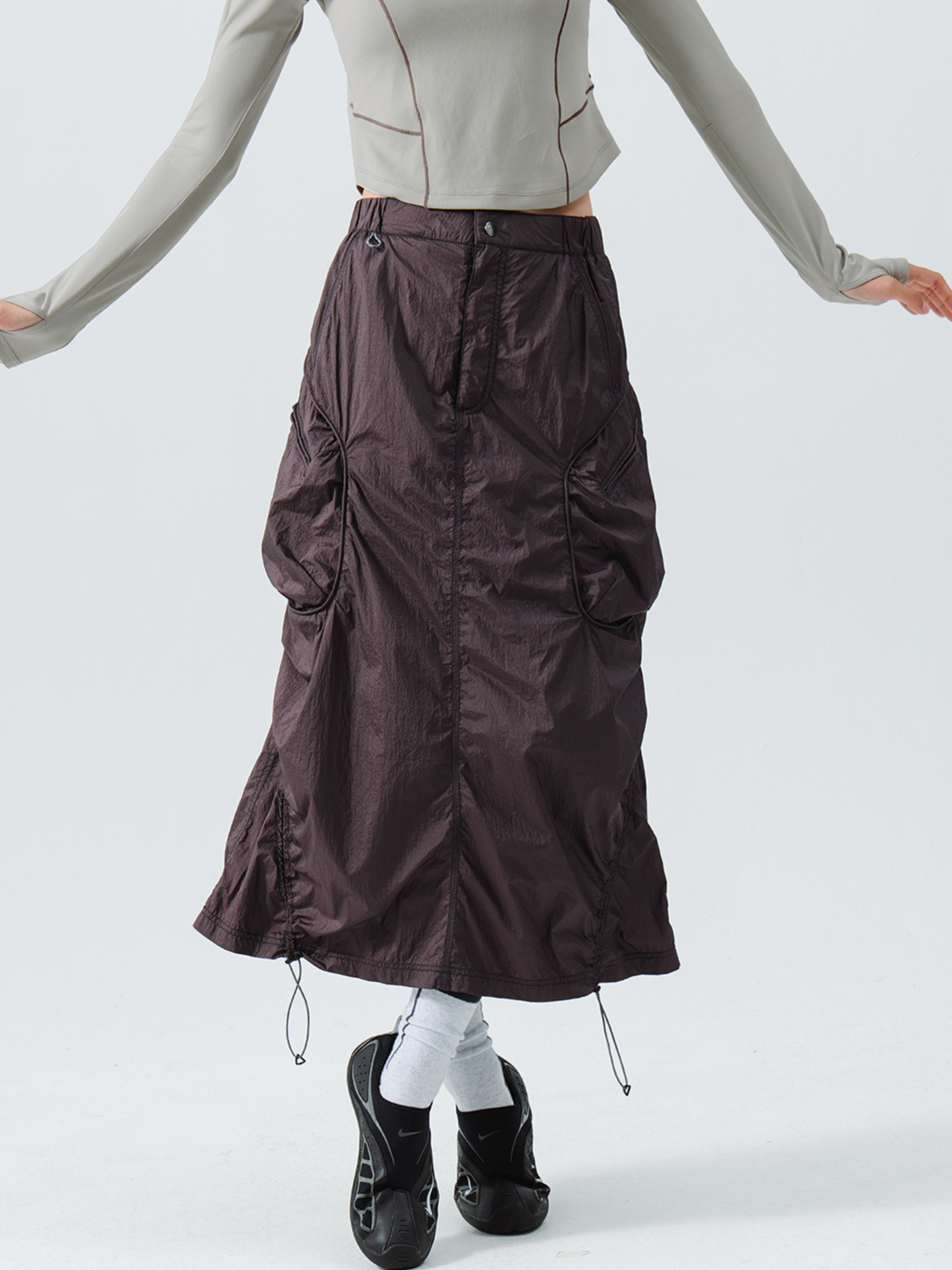 ThornBoard - Women's Metallic Water-Repellent Nylon Utility Skirt