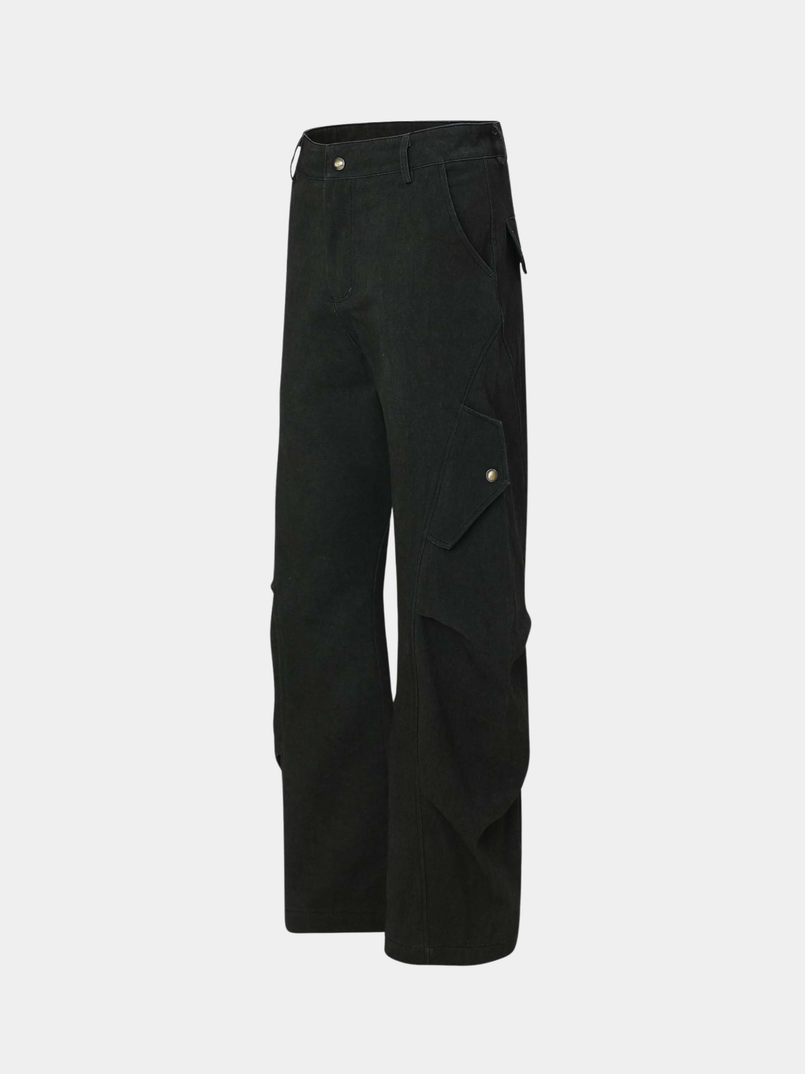FoxDrop - Unisex Retro Paratrooper-Inspired Wide-Leg Utility Pants GONGGAR SPORTS