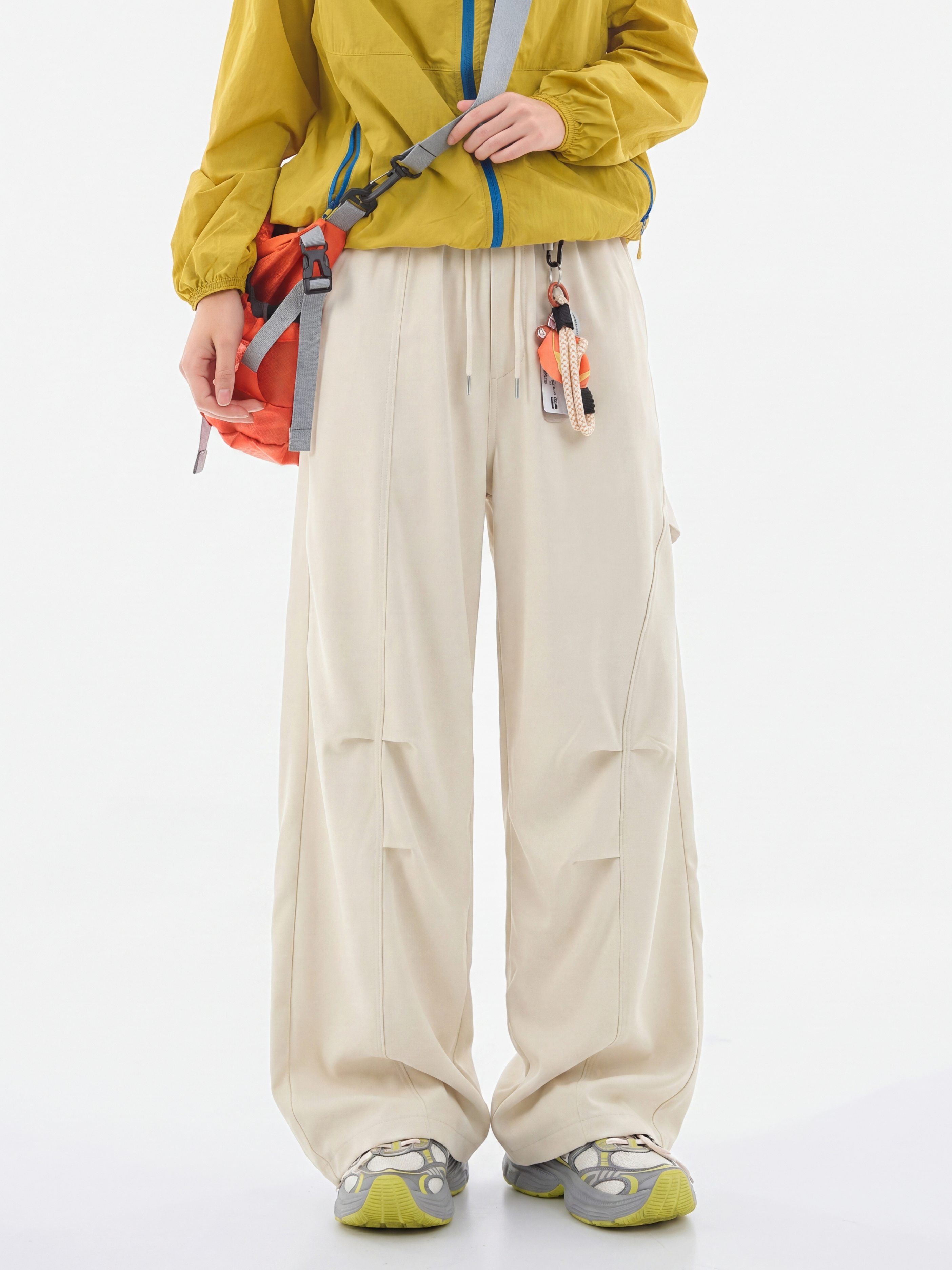 FoxPeak - Unisex Lightweight Pleated Paratrooper Pants