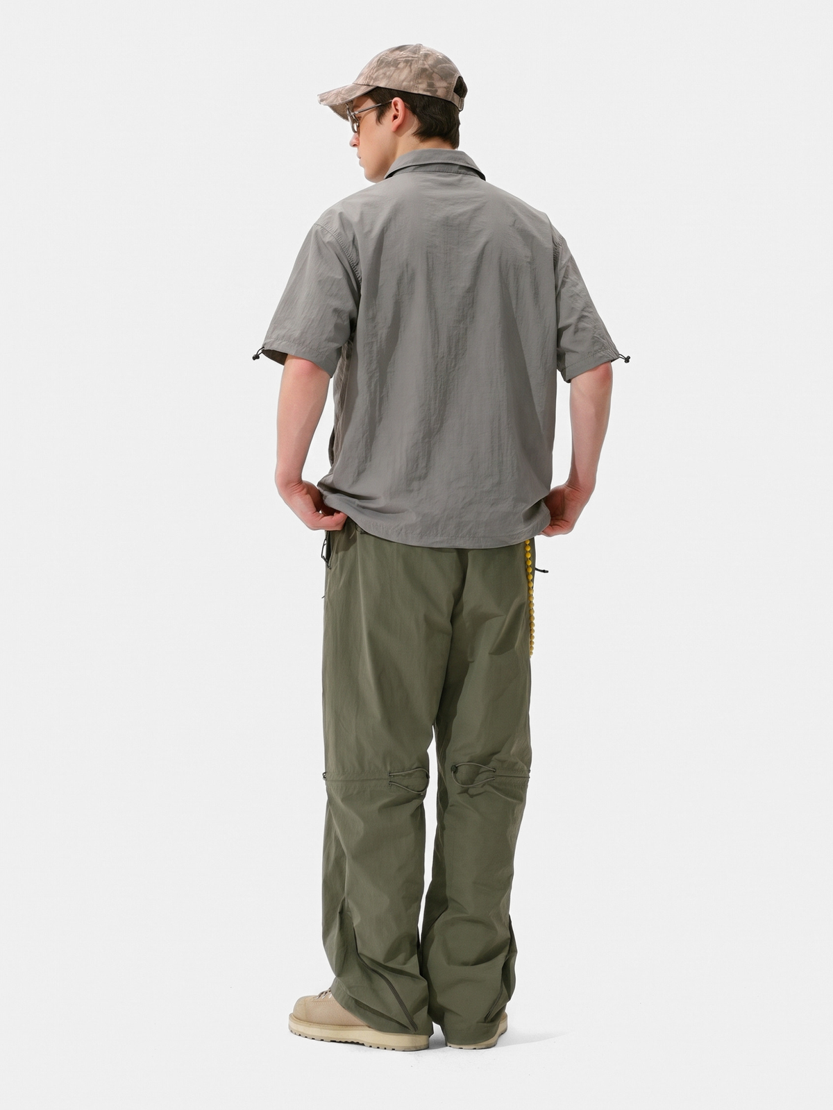 Cavevein - Asymmetric Zip Quick-Dry Stand Collar Shirt