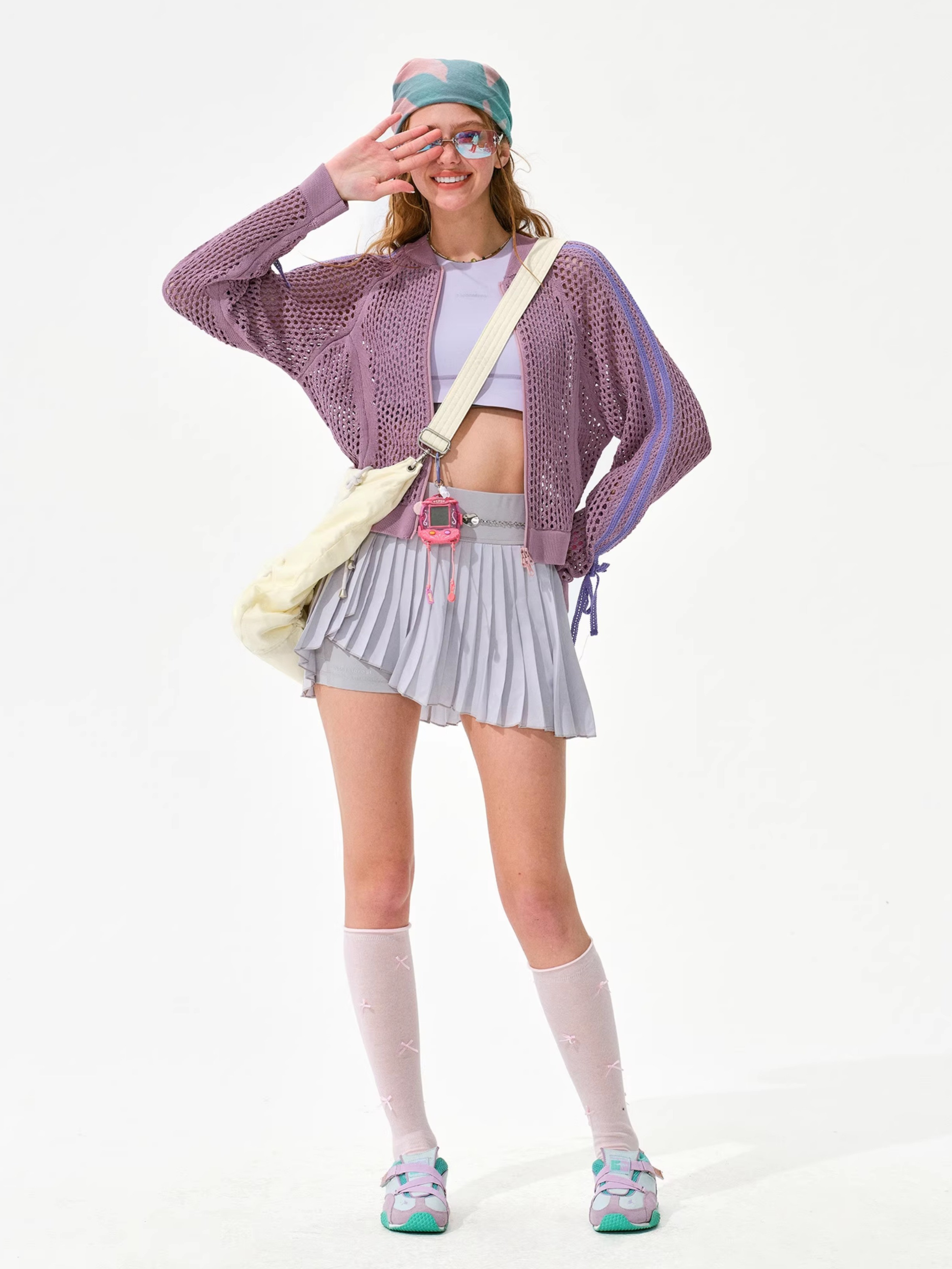 Drift - Women's Colorblock Mesh Stripe Zip-Up Jacket