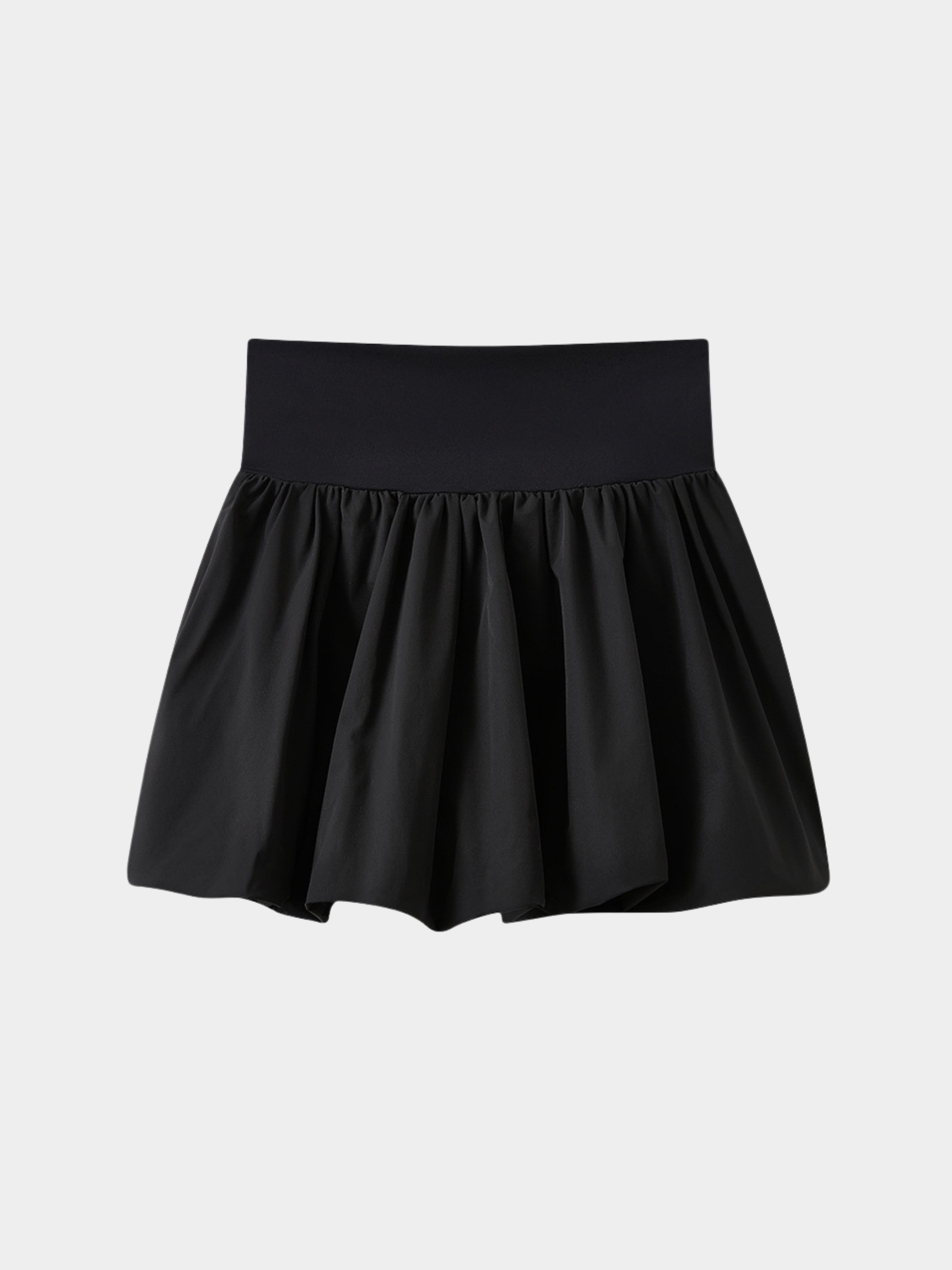 Saunter - Women's High-Waisted Bubble Hem Skirt