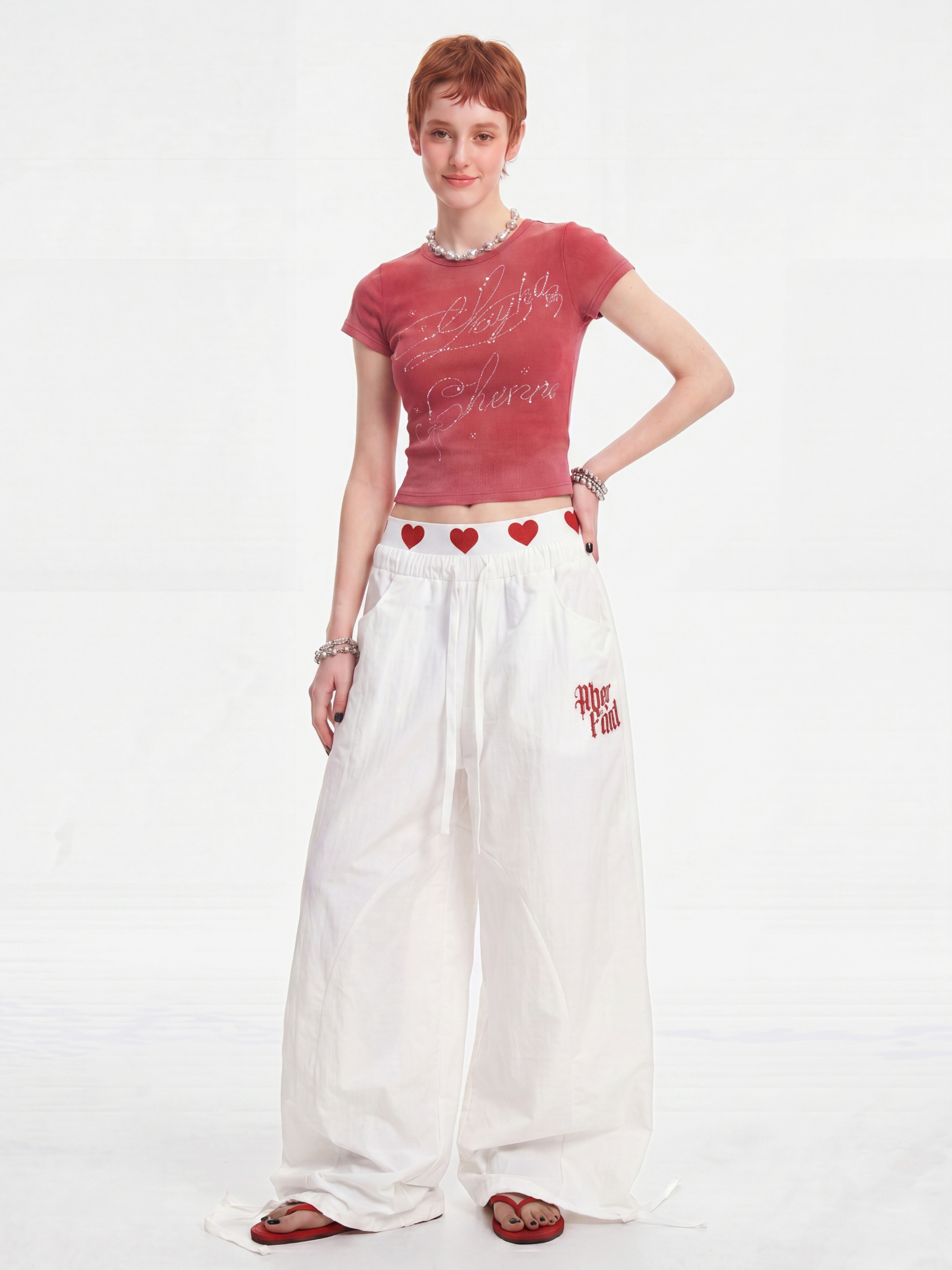 HeartHaze - Women's Lightweight & Breathable Relaxed Fit Drawstring Pants