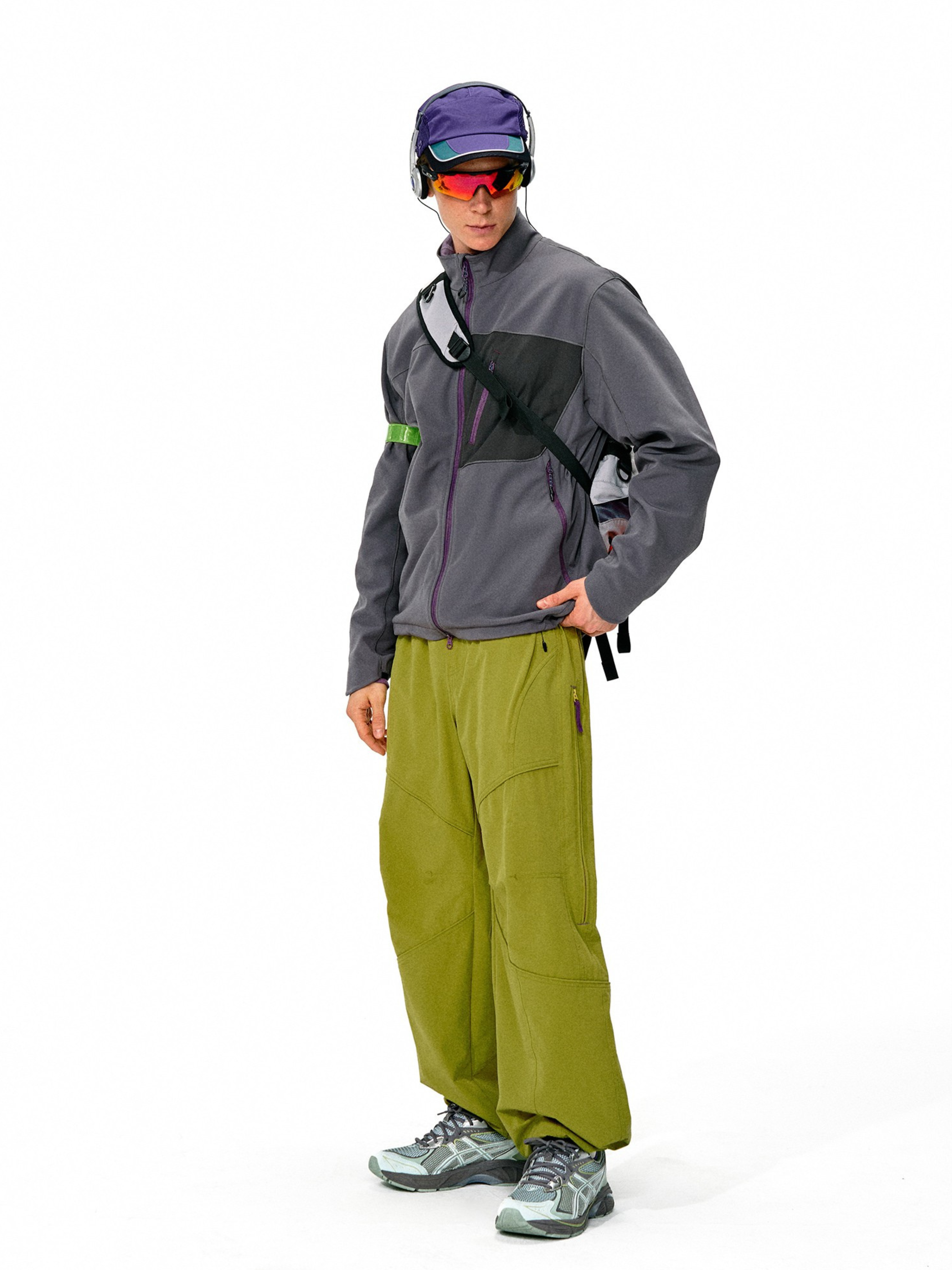 Driftcore - Unisex Colorblock Stand Collar Jacket