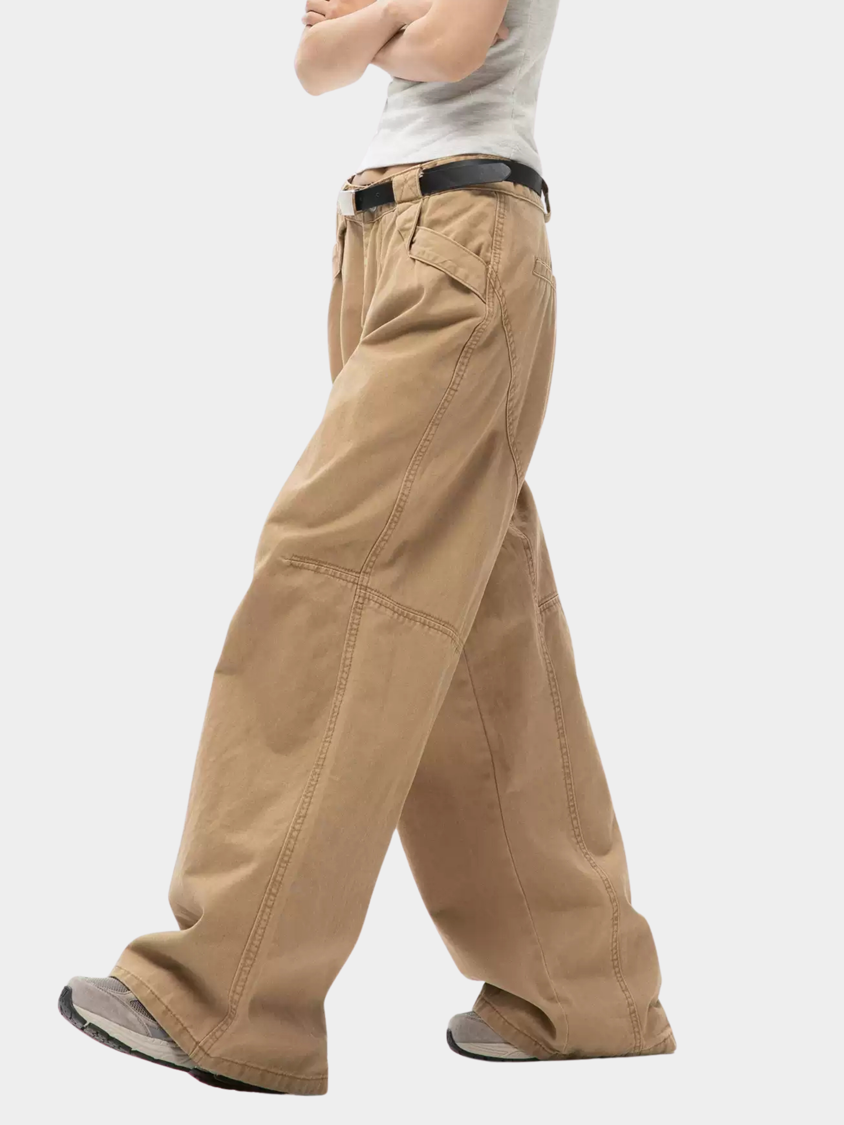 EchoLine - Unisex's Pure Cotton Straight-Leg Relaxed Pants