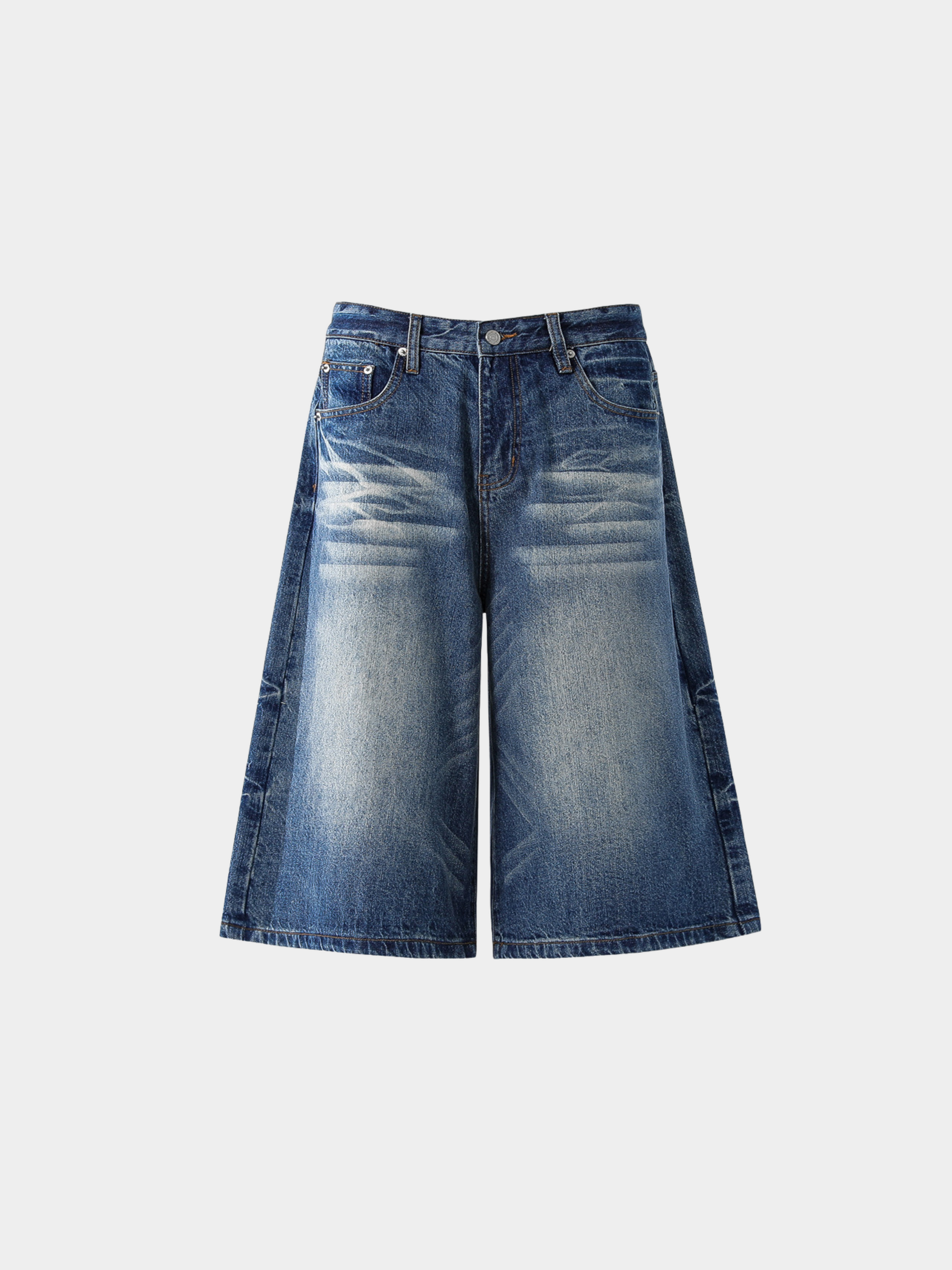 BaseWrap - Men's Straight-Leg Denim Shorts GONGGAR SPORTS