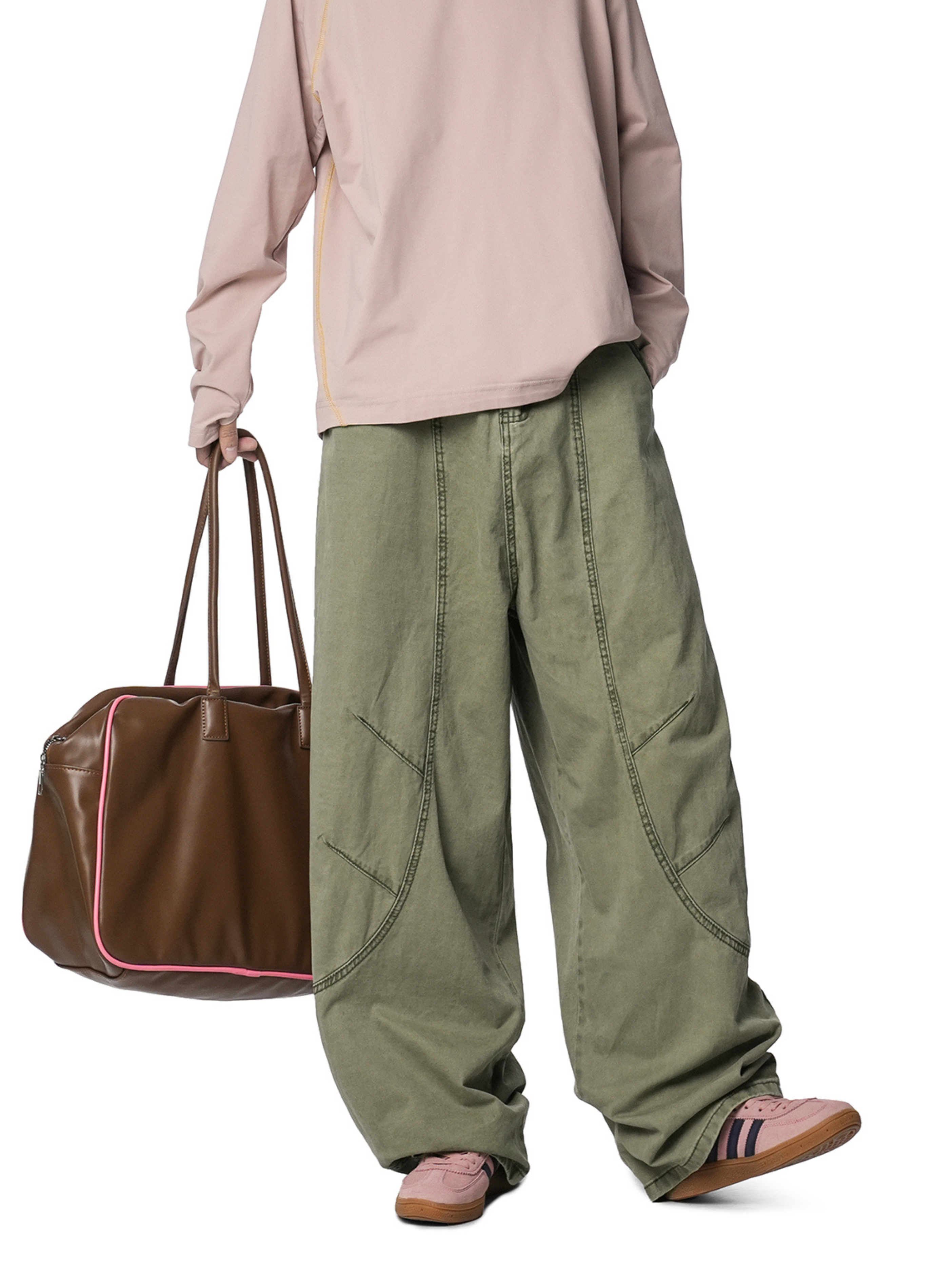 Freewind - Men's Pure Cotton Straight-Leg Loose Scimitar Pants