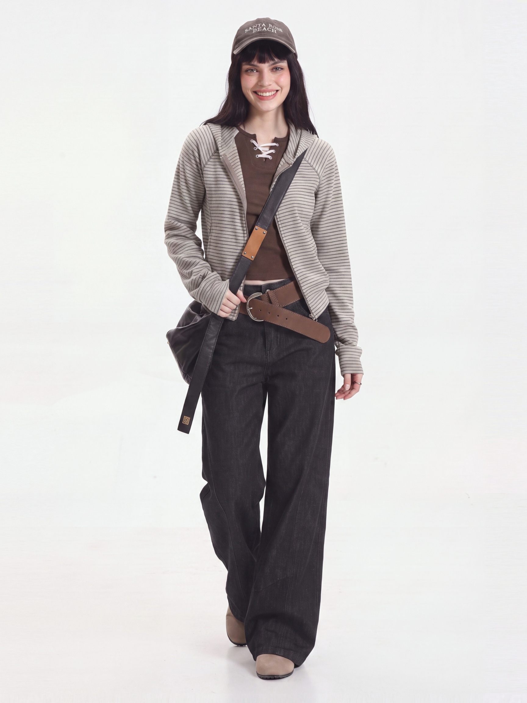 HushLine - Women's Striped Soft Zip-Up Jacket
