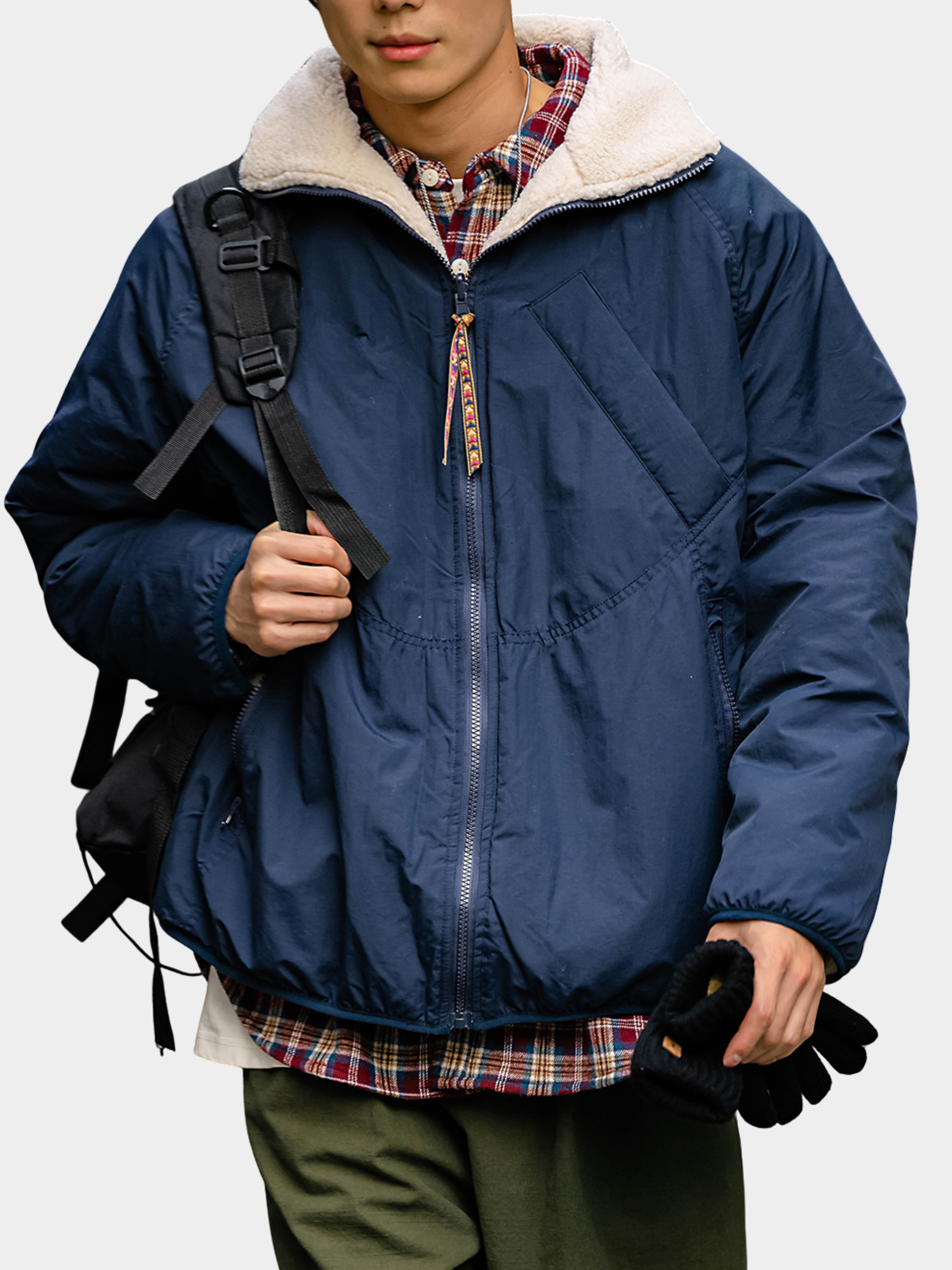 GlowCanopy - Men's Waterproof & Windproof Reversible Fleece Jacket