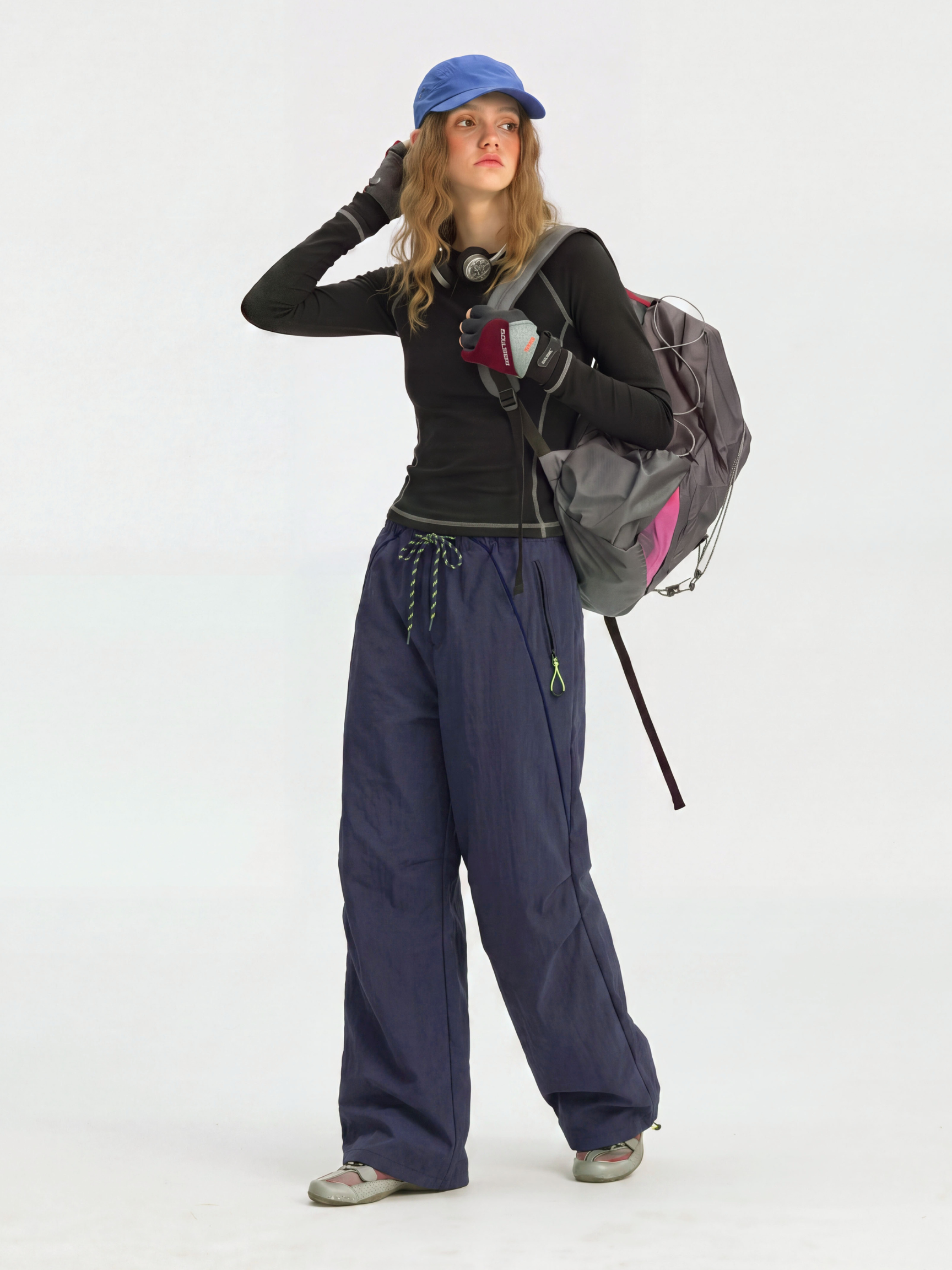 LiteSway - Women's Water-Repellent Quick-Dry Pleated Cargo Pants
