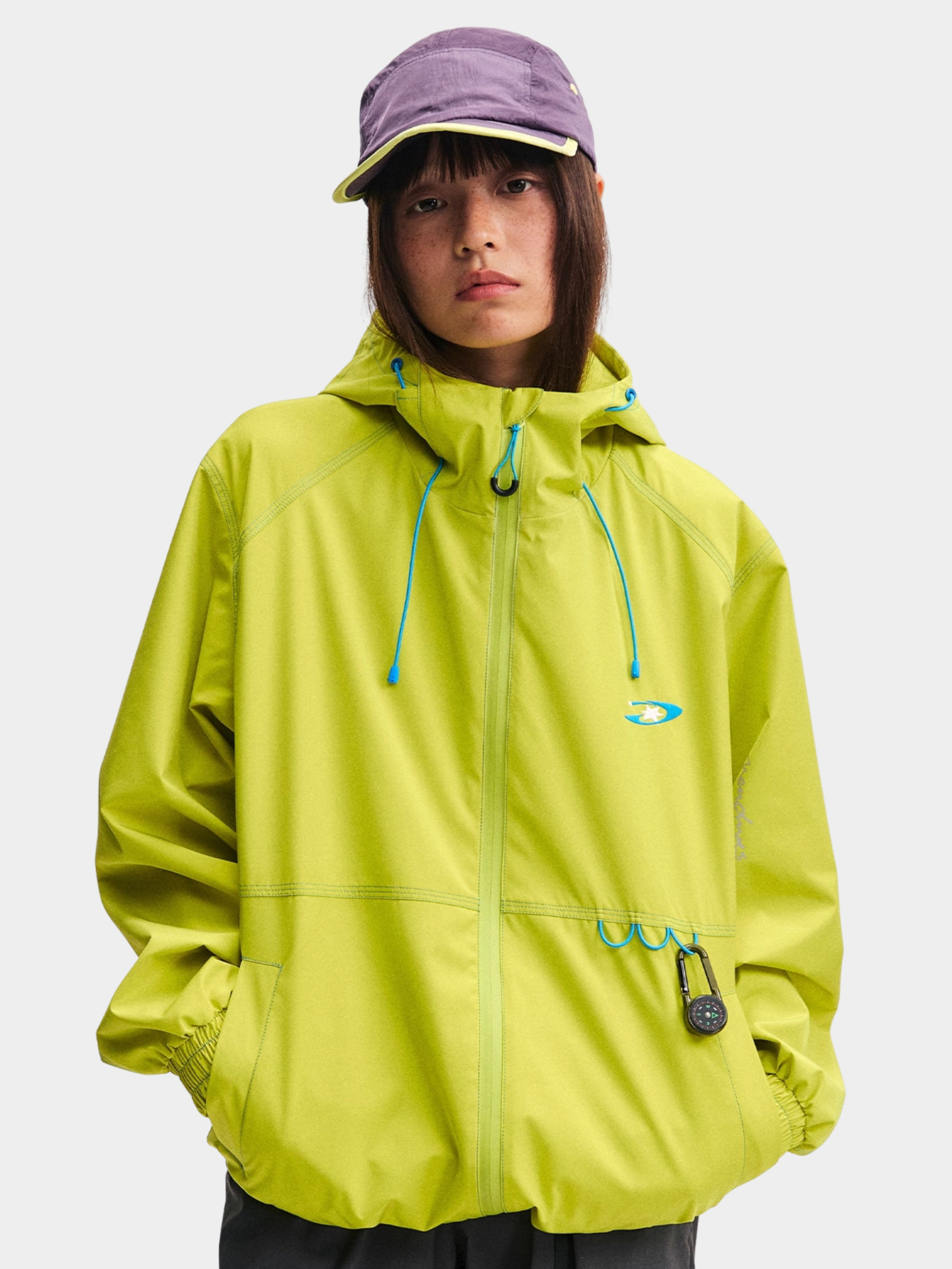 EchoDeck - Unisex Teflon® Triple-Defense Colorblock Drawstring Jacket