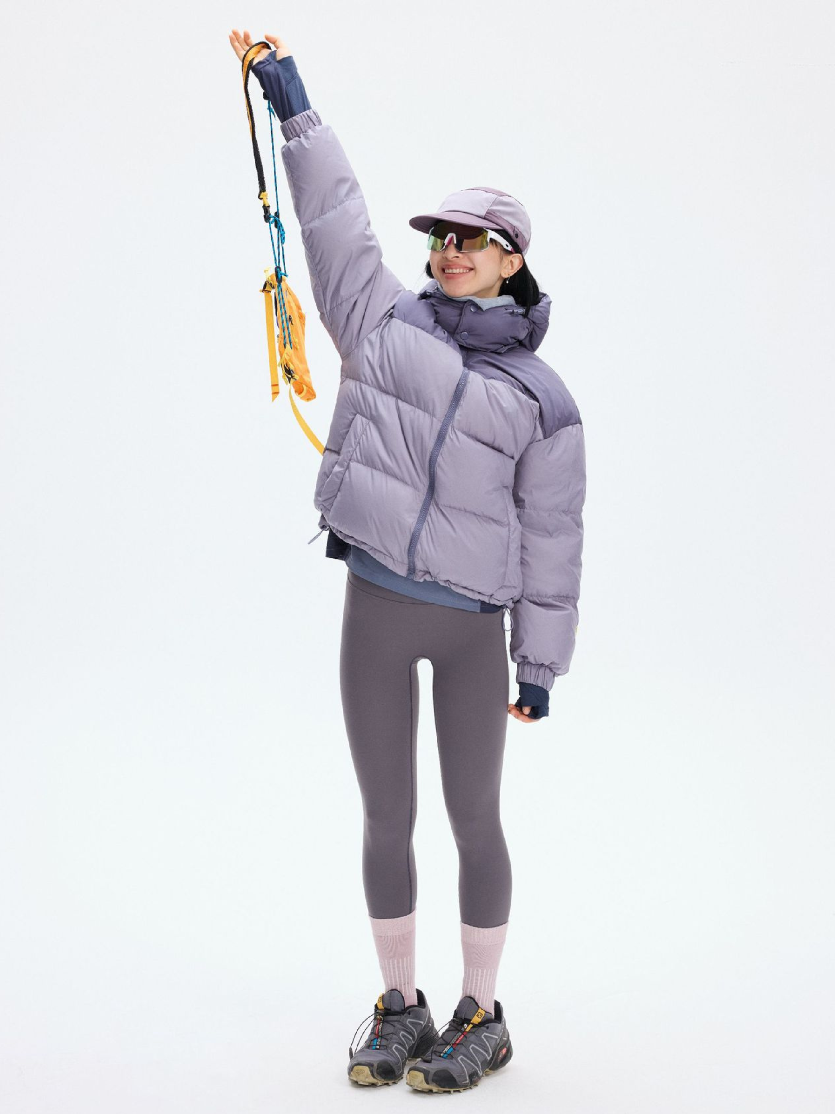 BluffPeak - Unisex Detachable Hood Water-Repellent Duck Down Jacket GONGGAR SPORTS
