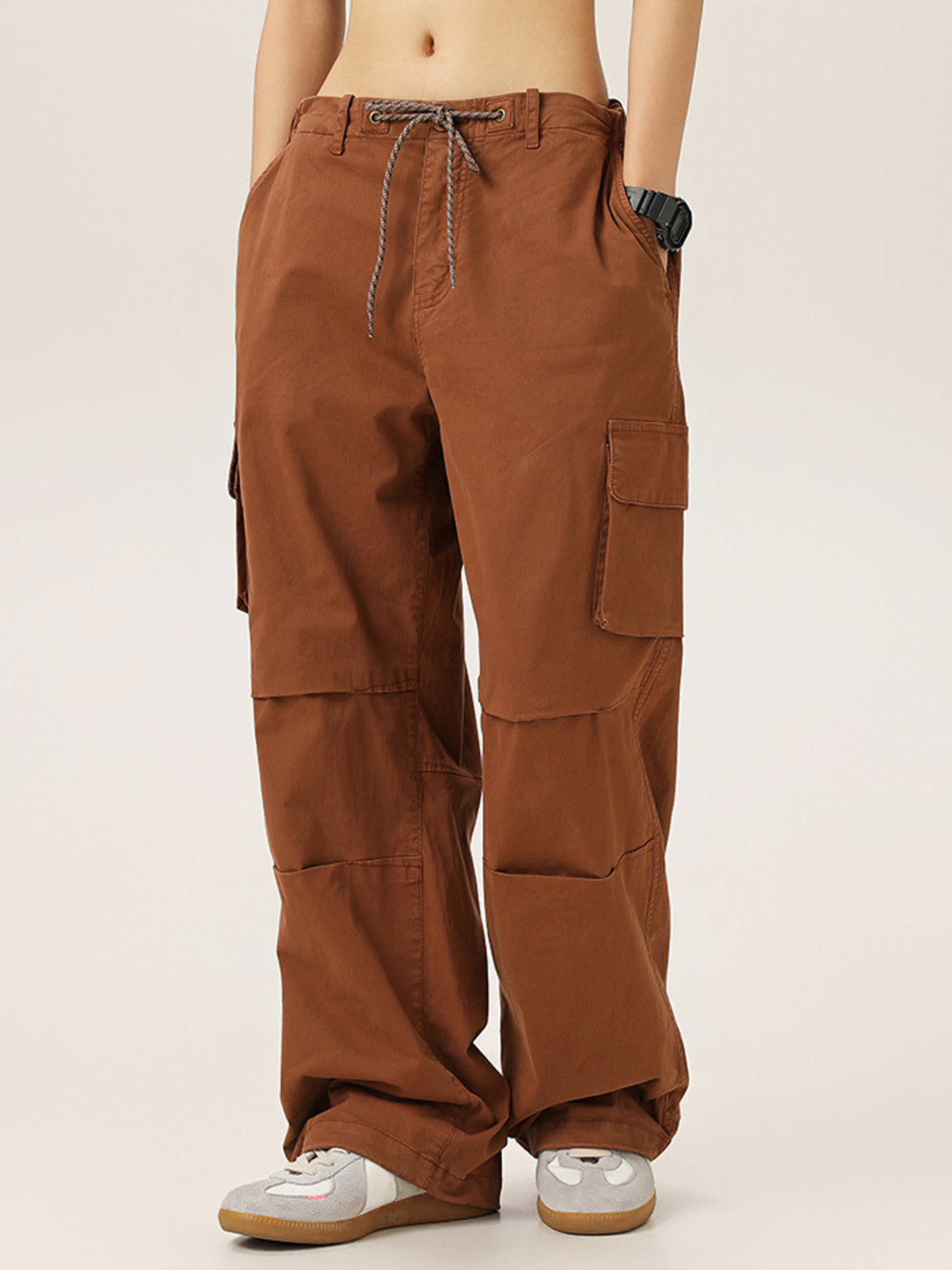 EagleNest - Unisex Loose Straight-Leg Utility Pants with Adjustable Hem GONGGAR SPORTS