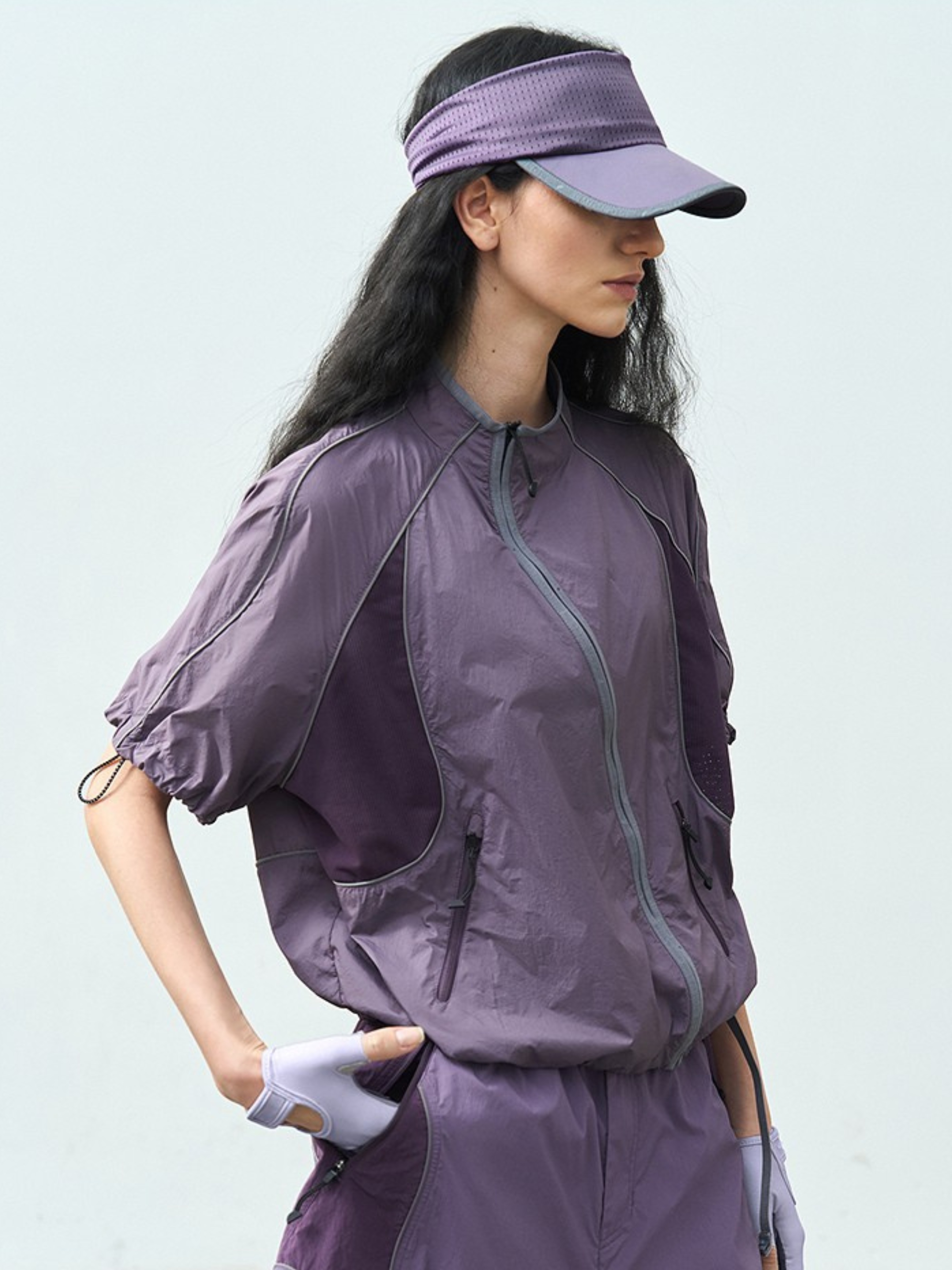 Cavecrack - Women's Mesh-Panel Breathable Short-Sleeve Cardigan