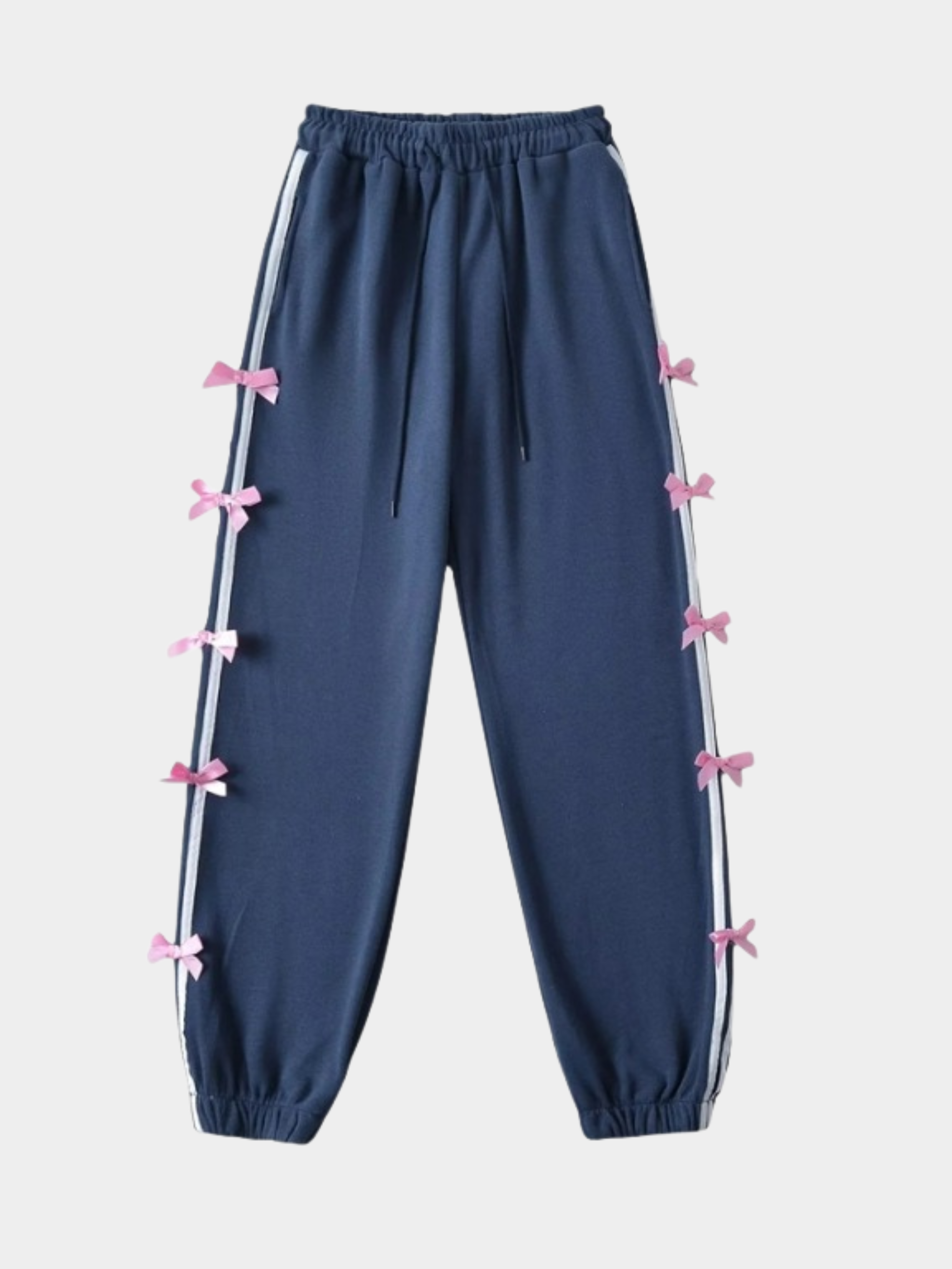 ThornPeak - Women's Side-Bow Decorative Cuffed Sports Pants
