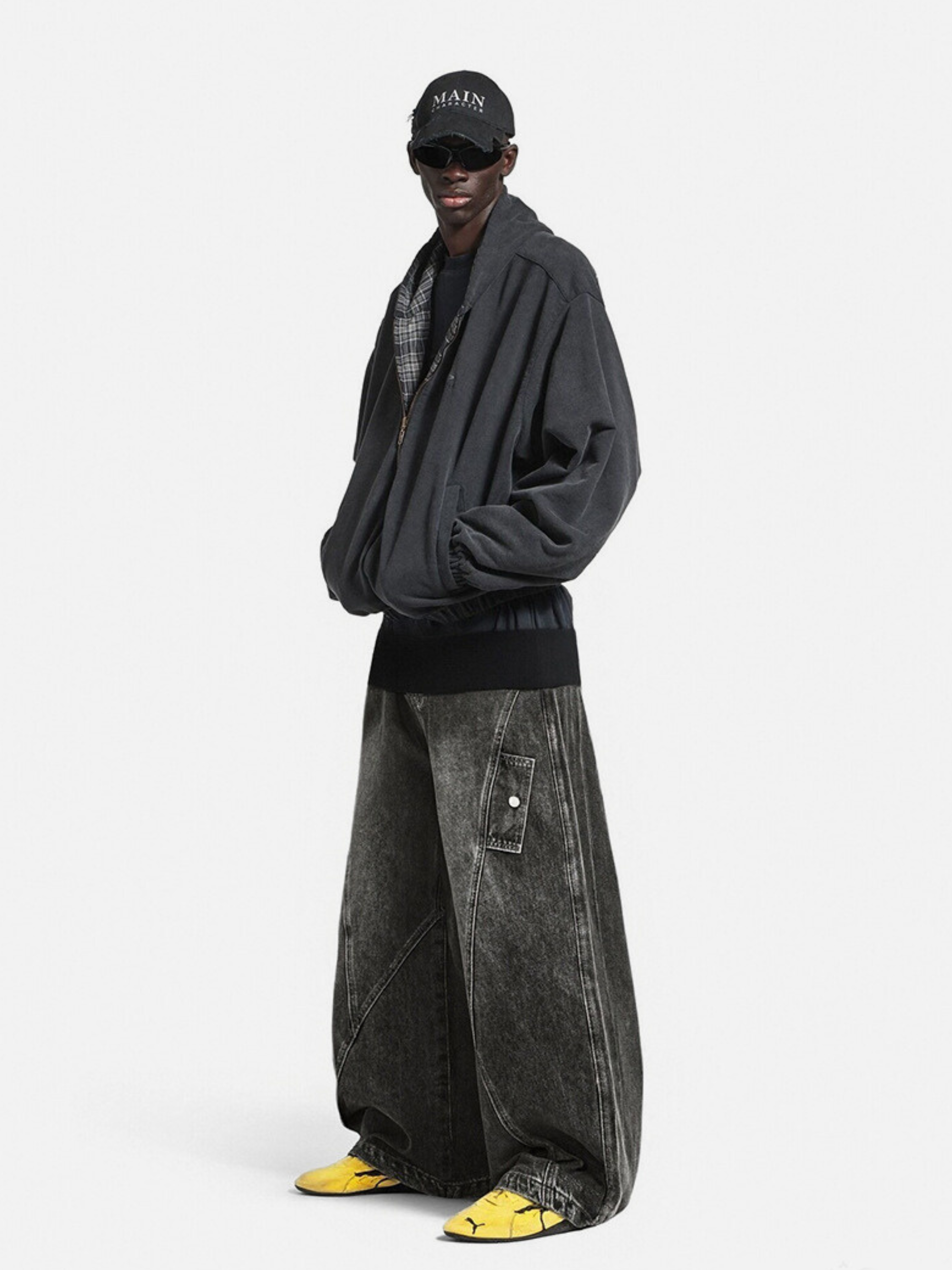 Ashloop - Men's Structured & Wrinkle-Resistant Denim Pants