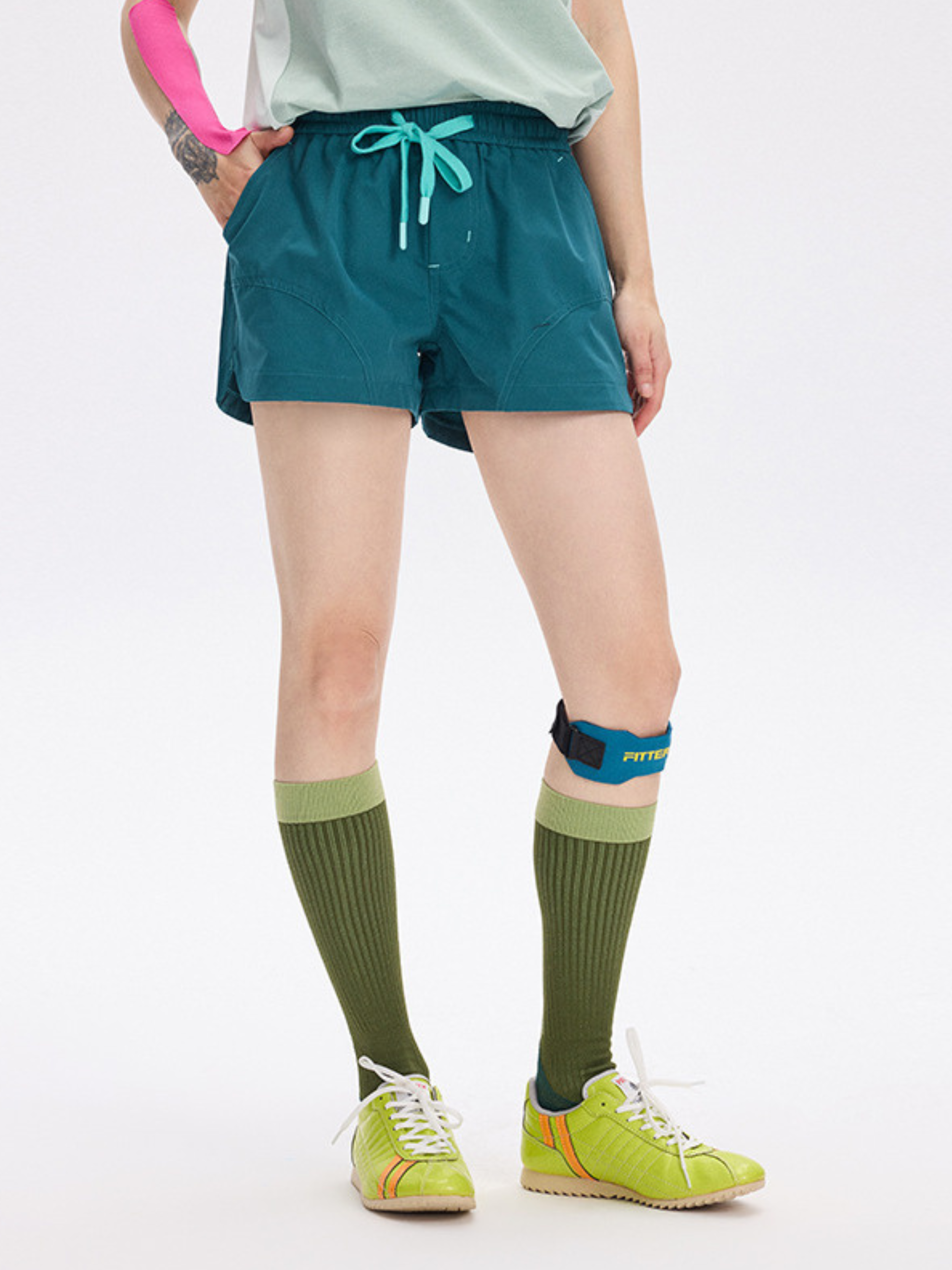 Cougarcrack - Women's Moisture-Wicking Quick-Dry Elastic Waist Shorts