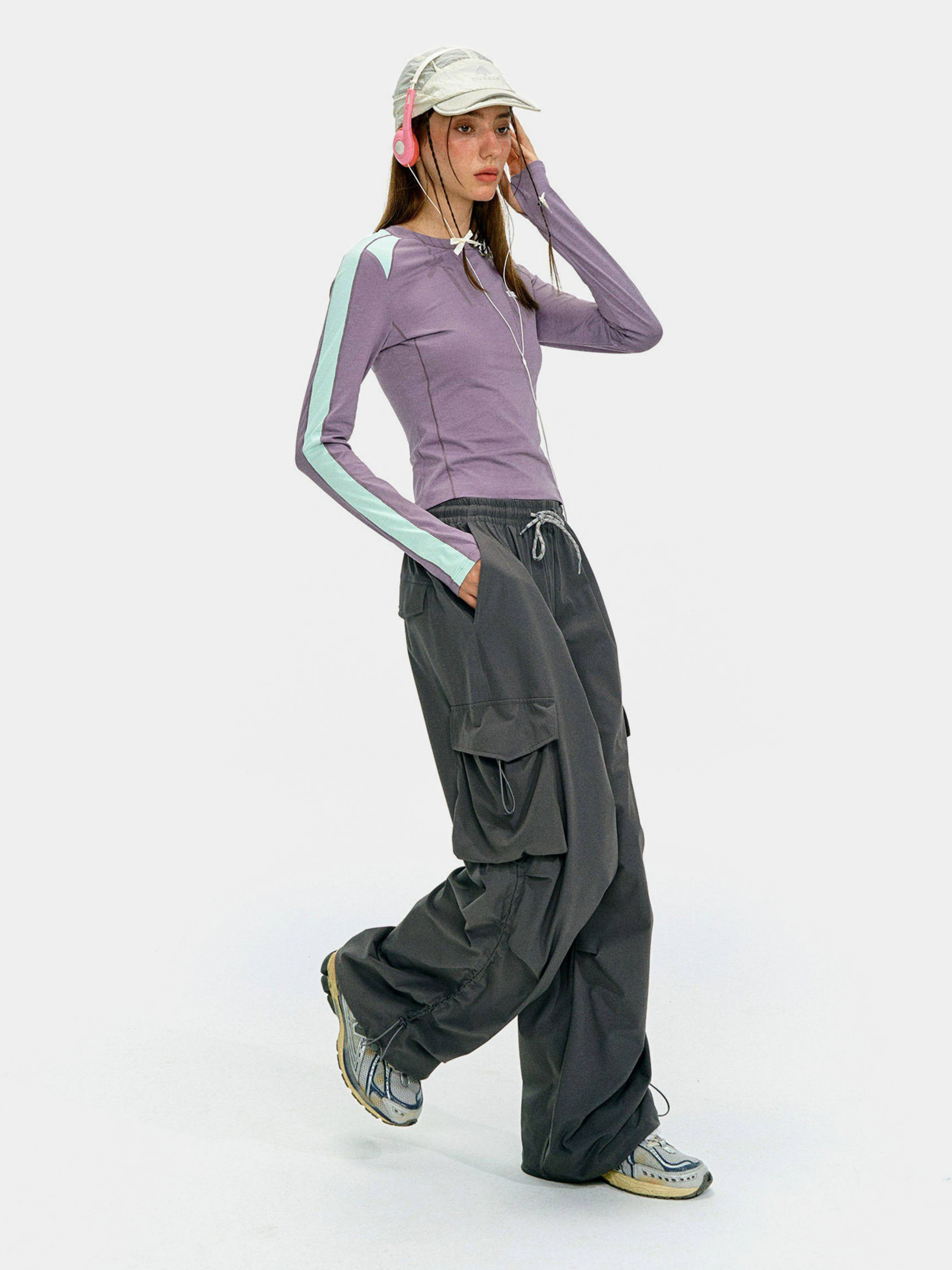 Moonfire - Moisture-Wicking Colorblock Fitted Base Layer Top
