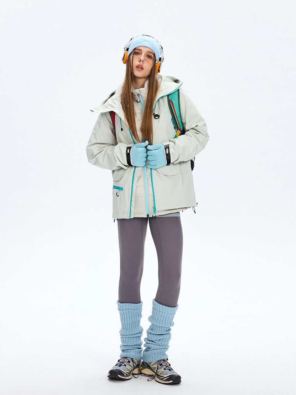 Emberpike - Color-Block Water-Repellent Adjustable Utility Jacket