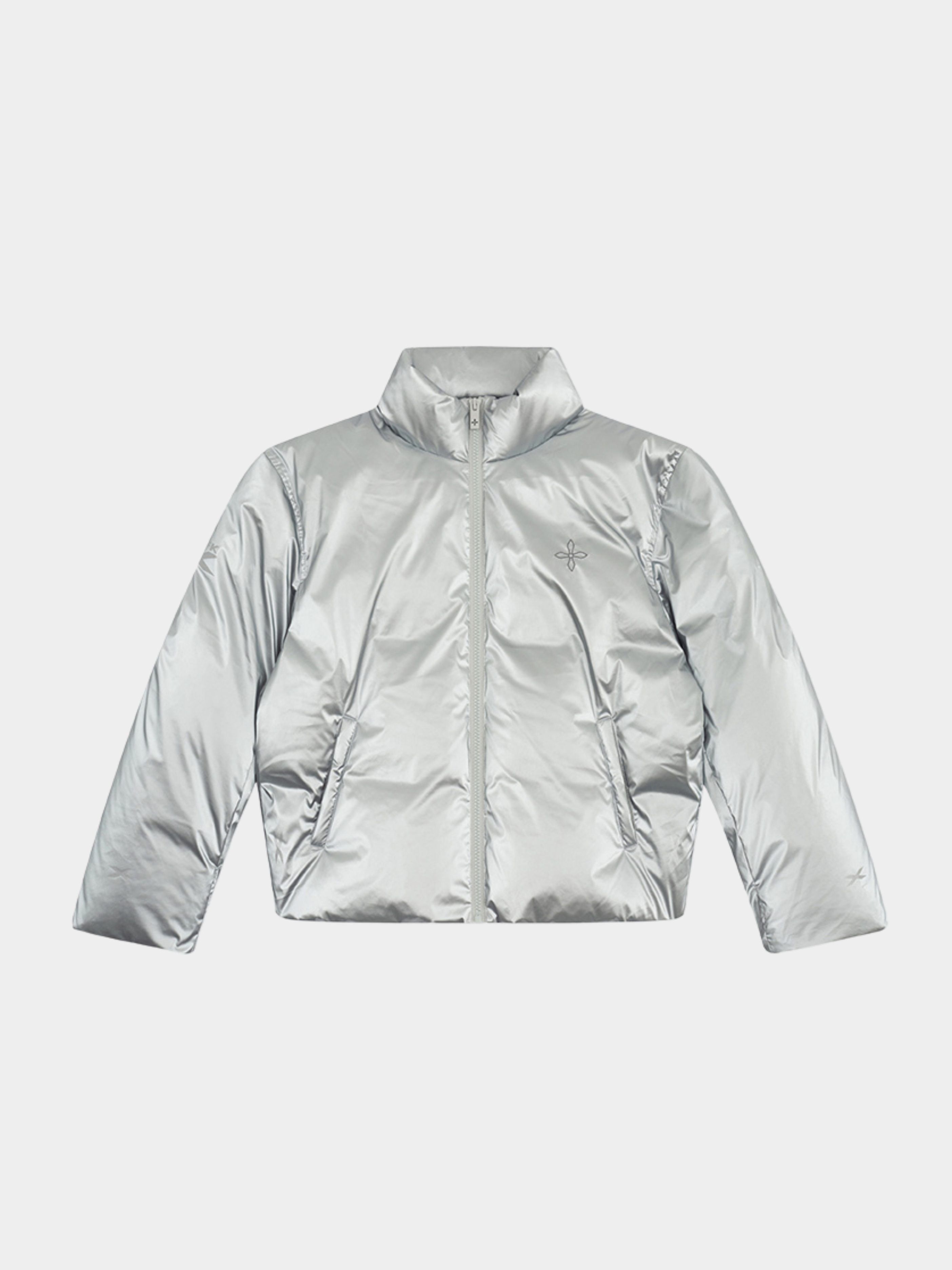 ShadowBoard - Women's White Duck Down Bubble Stand Collar Puffer Jacket
