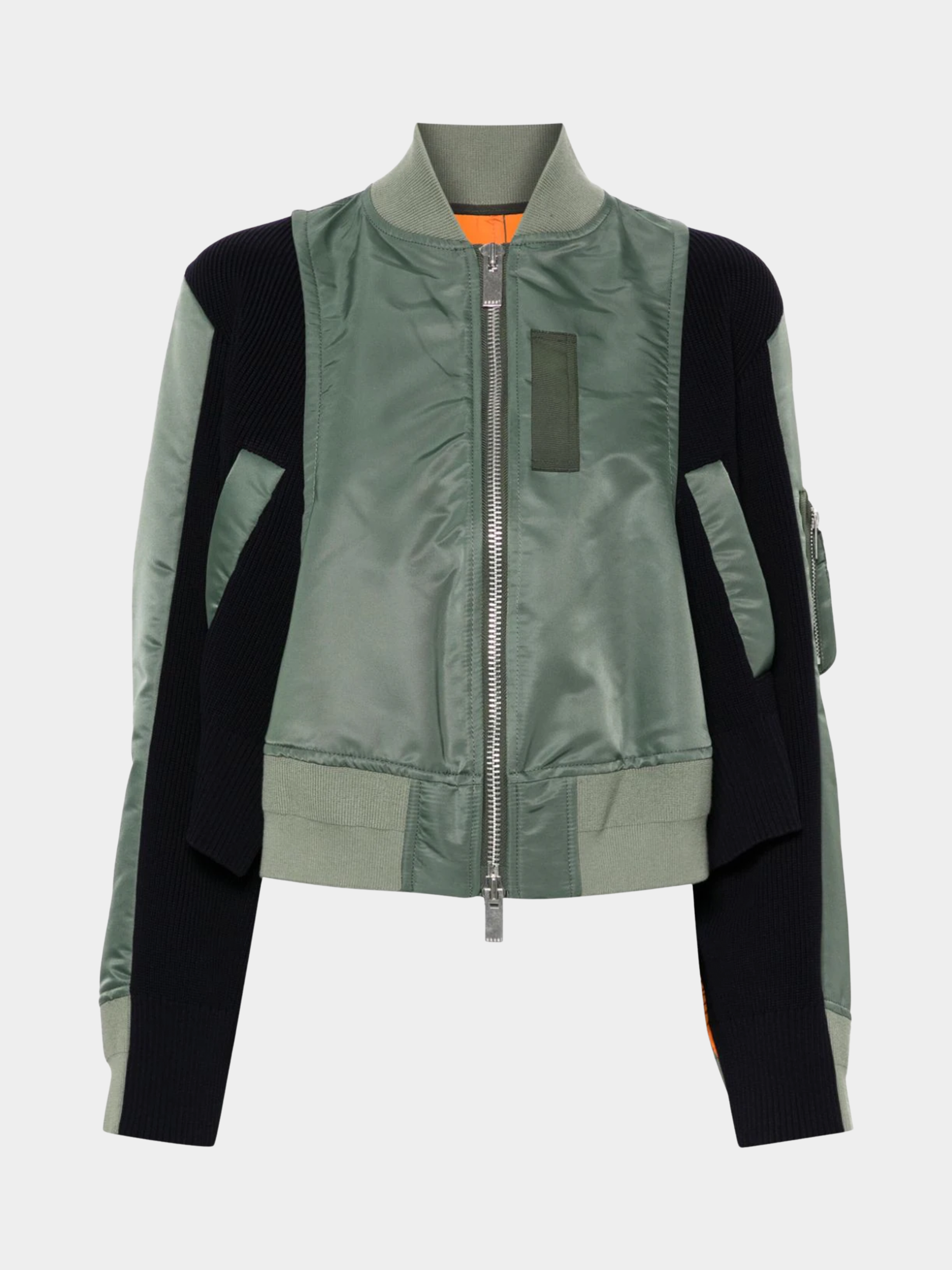 Shadowrun - Women's Colorblock Stand Collar Zip-Up Short Jacket