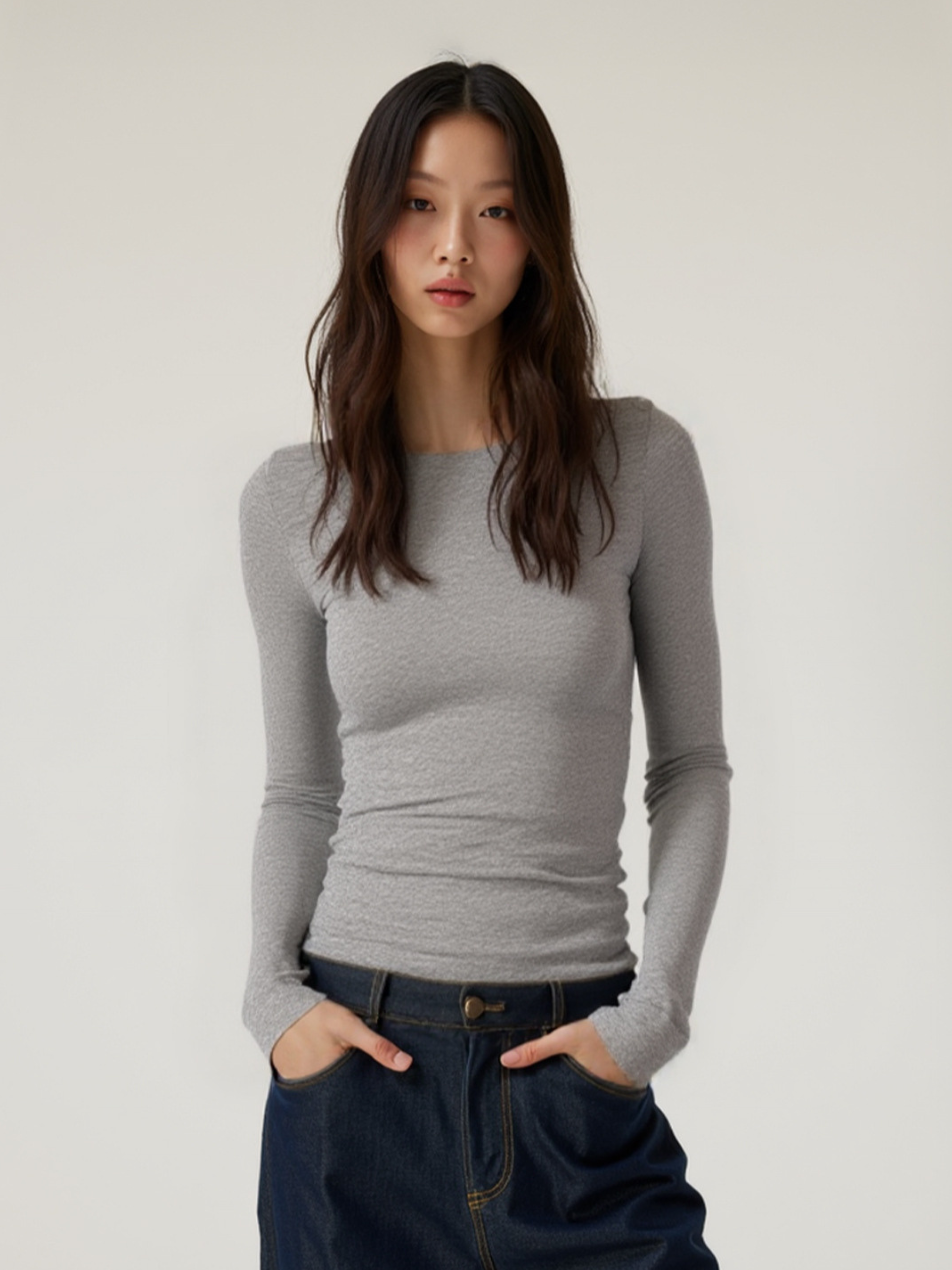 Boreal - Women's Tencel™ Wool Fitted Crew Neck Long Sleeve Top