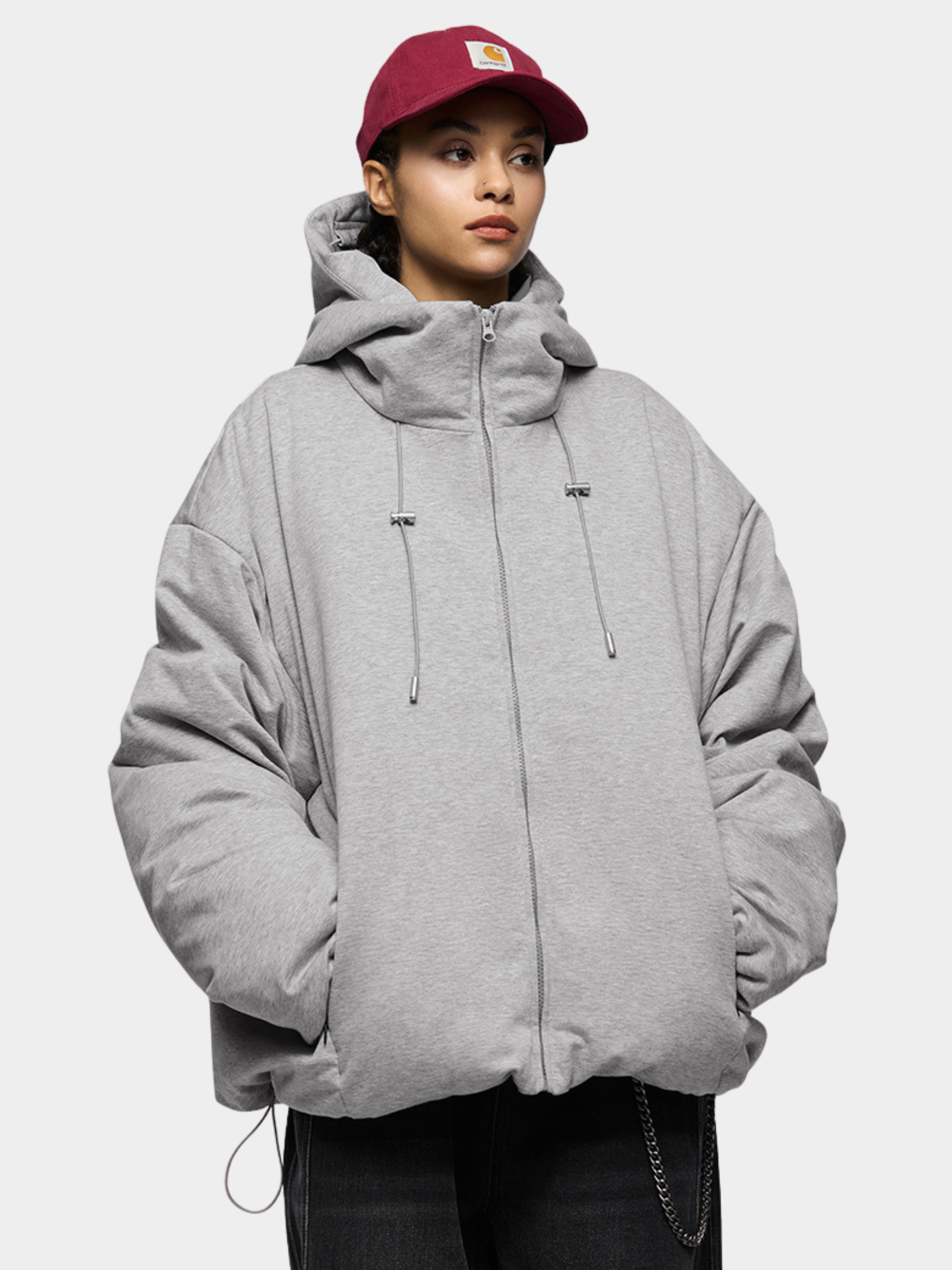 DryCanopy - Unisex 90% Duck Down Knit Fabric Hoodie Jacket