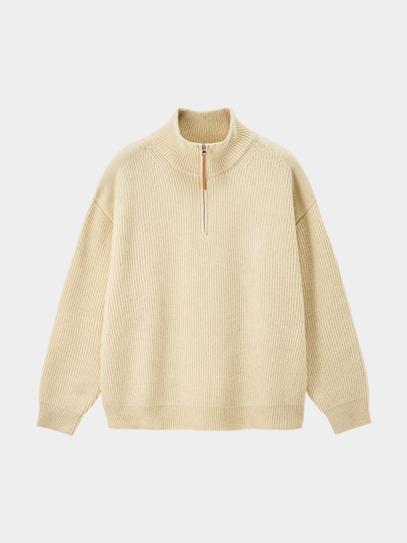 Thistle - Half-Zip High-Neck Knit Sweater