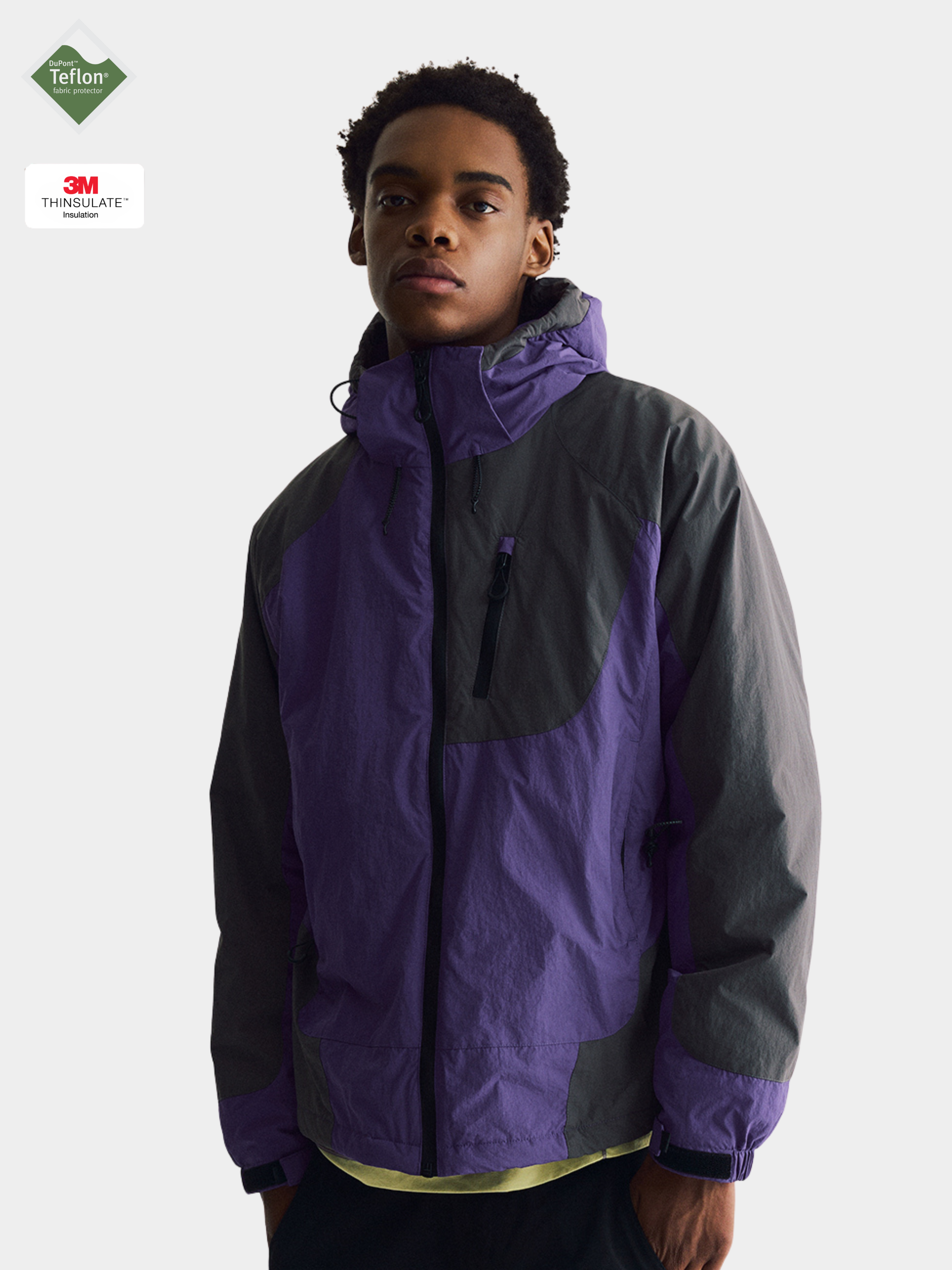 AshLife - Unisex Teflon Waterproof Windproof Insulated Jacket GONGGAR SPORTS