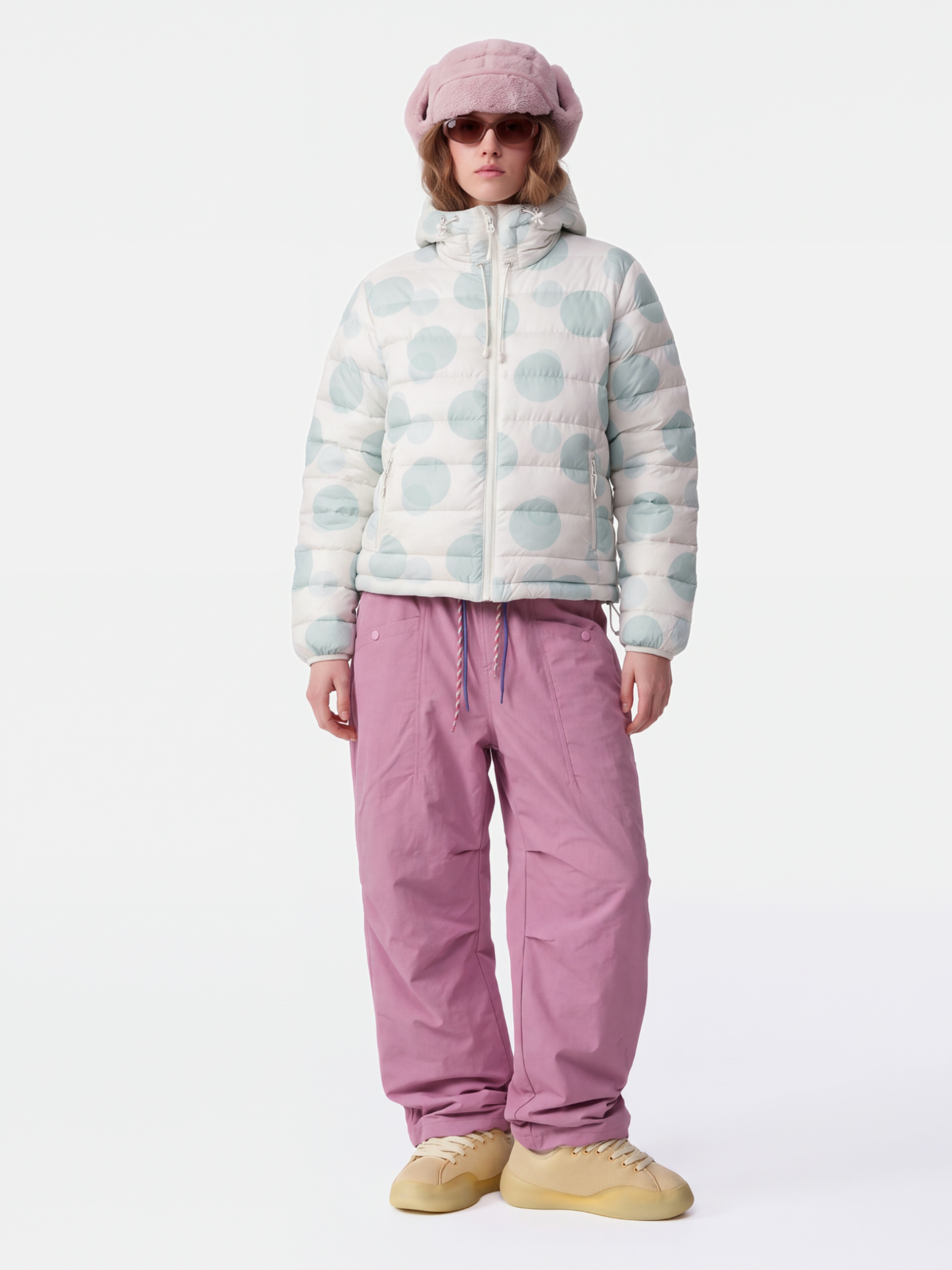 DotMist - Women's Lightweight Water-Repellent 90% White Duck Down Jacket