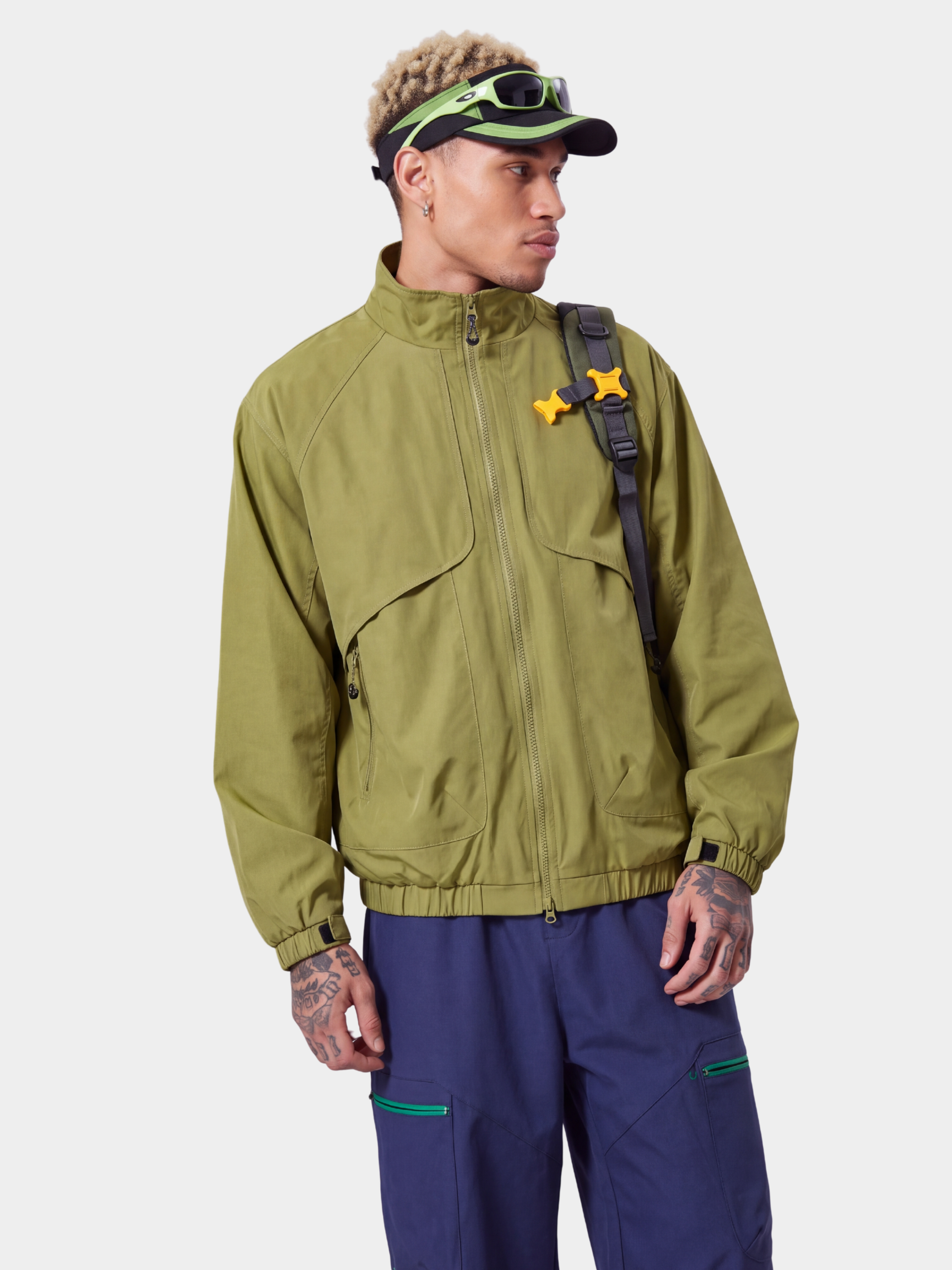 SkyVeil - Lightweight Water-Repellent Stand Collar Jacket