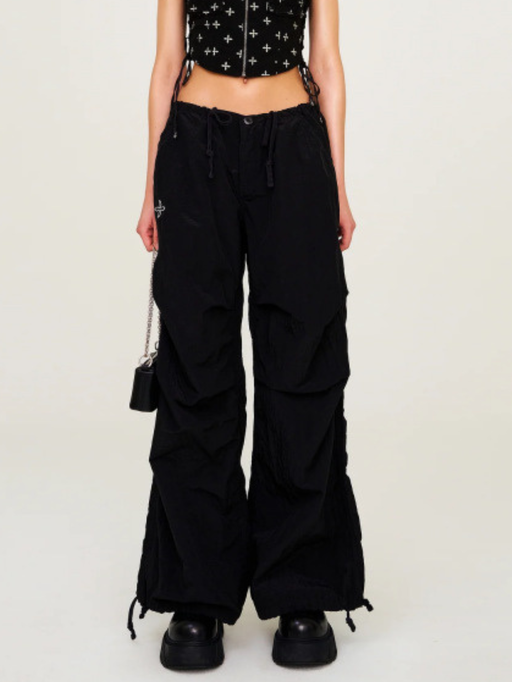 WolfStep - Women's Drawstring Wide-Leg Sports Pants