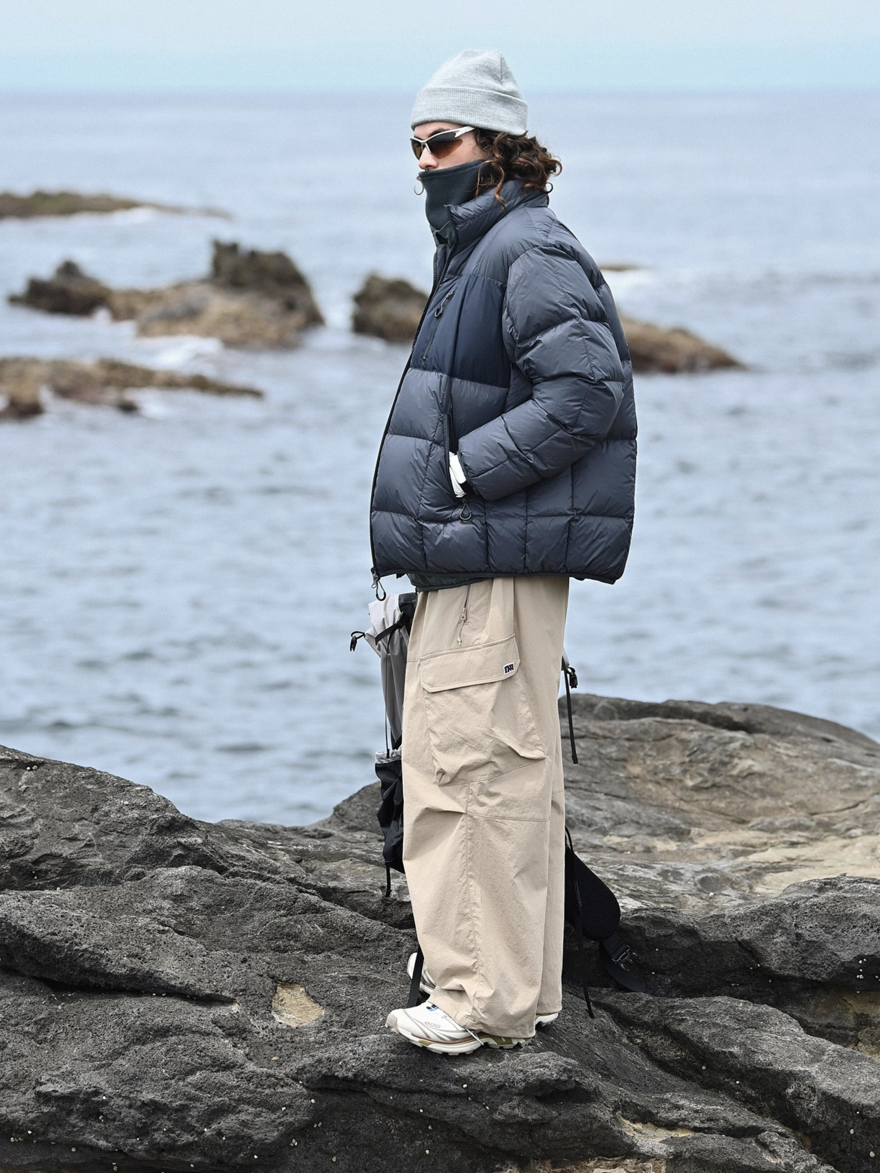 Wildthorn - Unisex 800FP 90% White Duck Down Tri-Proof Colorblock Jacket