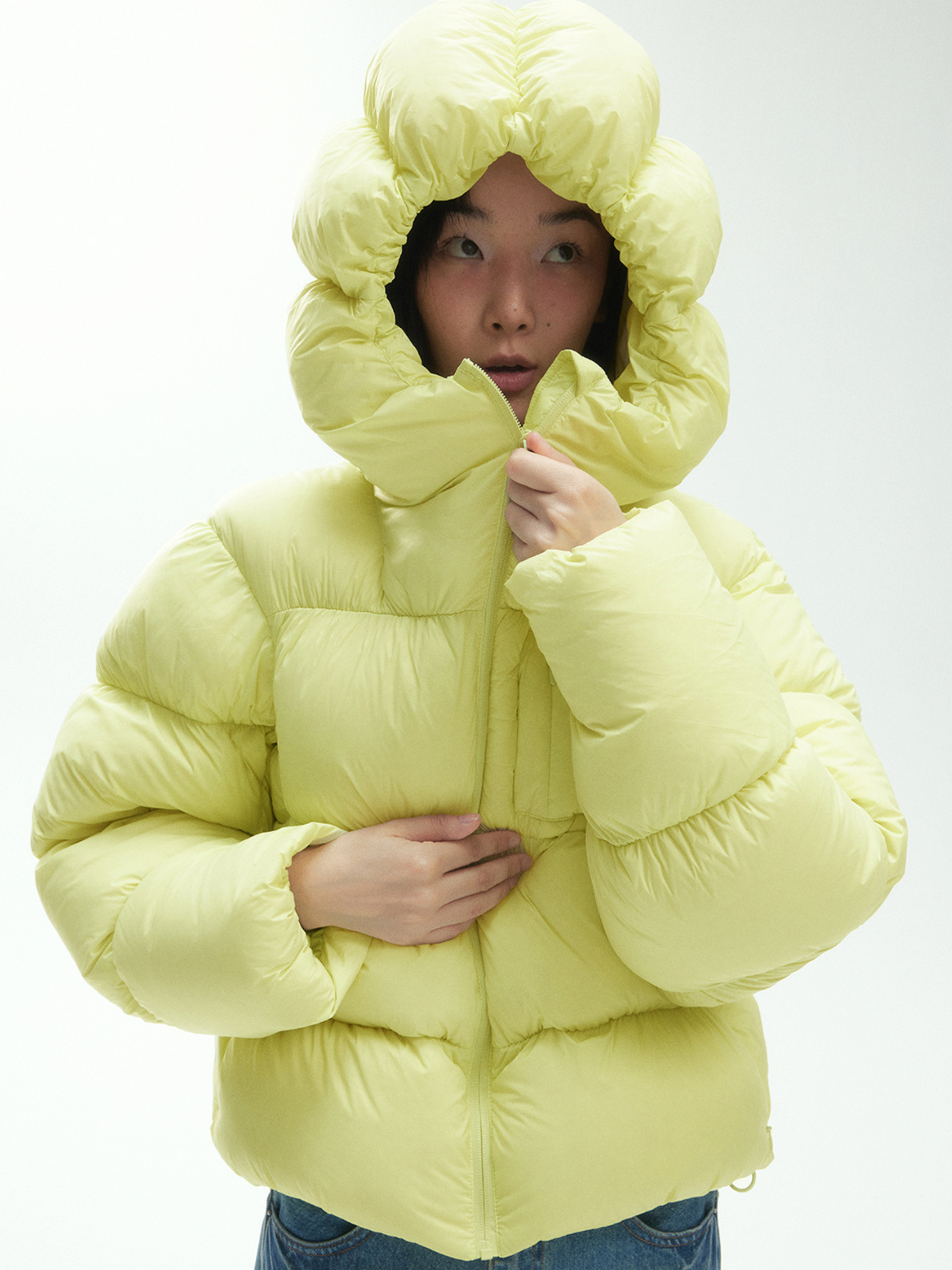 RavenScope - Women’s  90% White Duck Down Puffer Hooded Jacket GONGGAR SPORTS