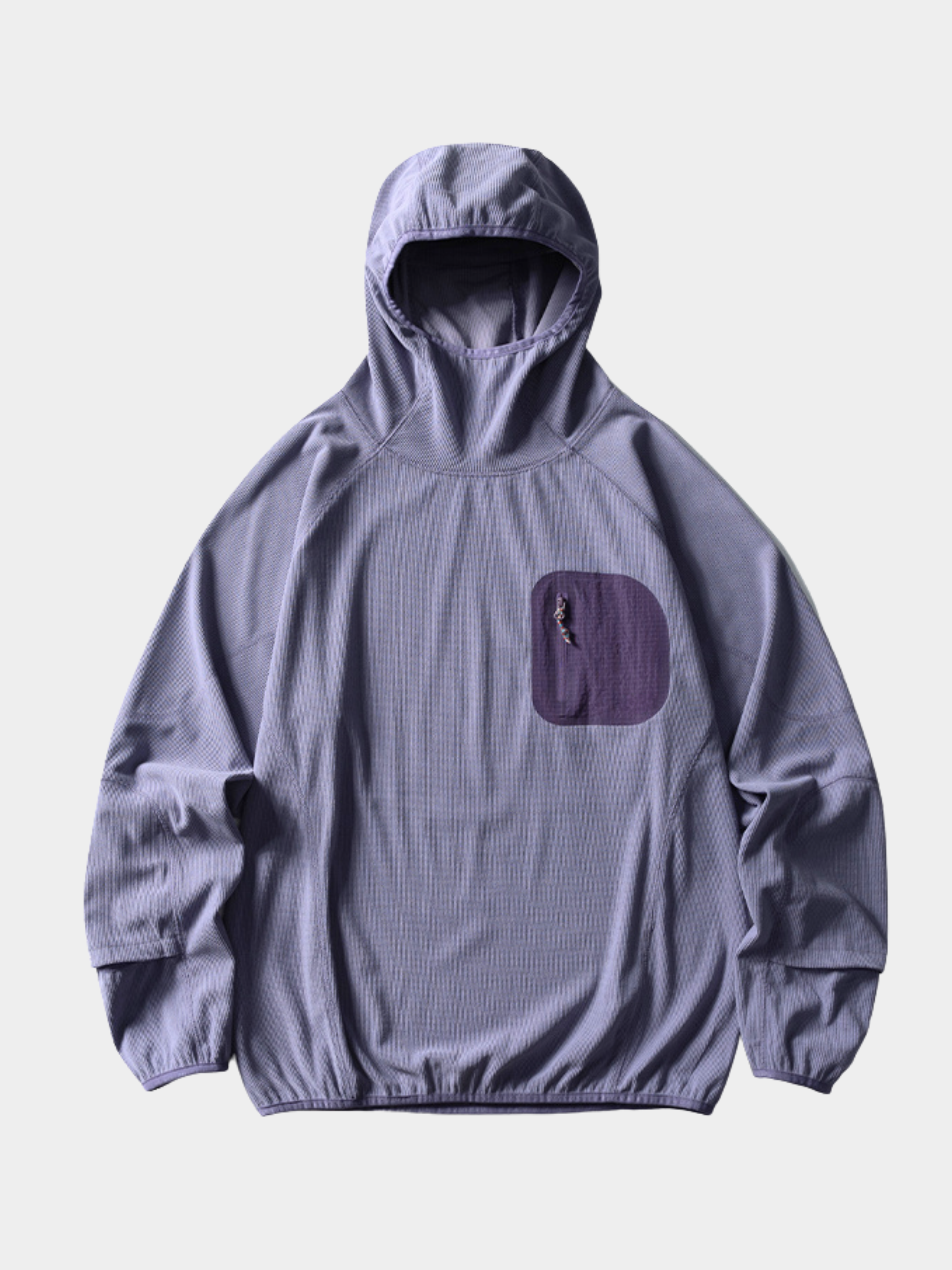 Crag - Unisex Moisture-Wicking High Neck Hoodie Base Layer