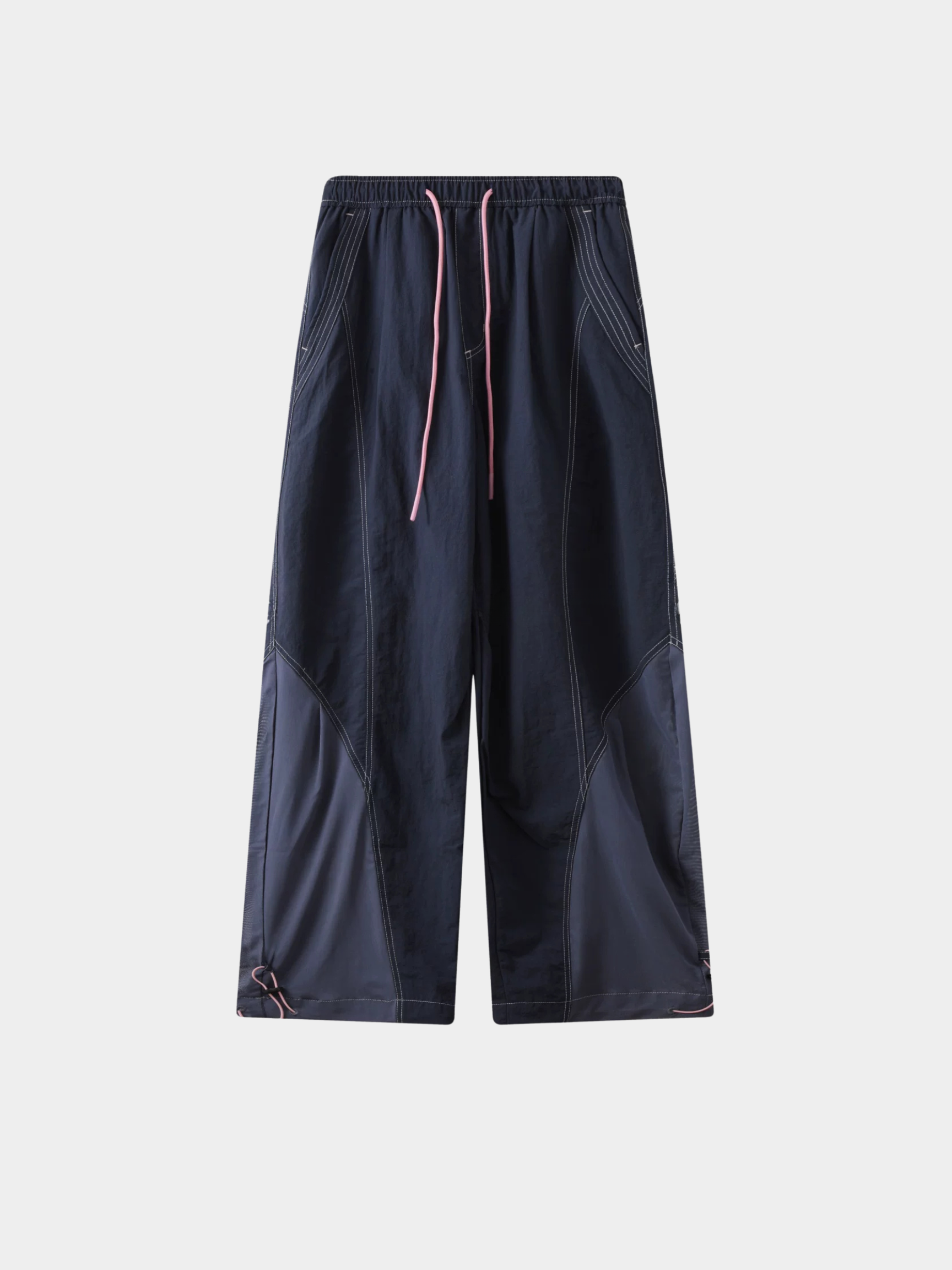 TieRidge - Unisex Lightweight Breathable Contrast-Stitch Paratrooper Pants