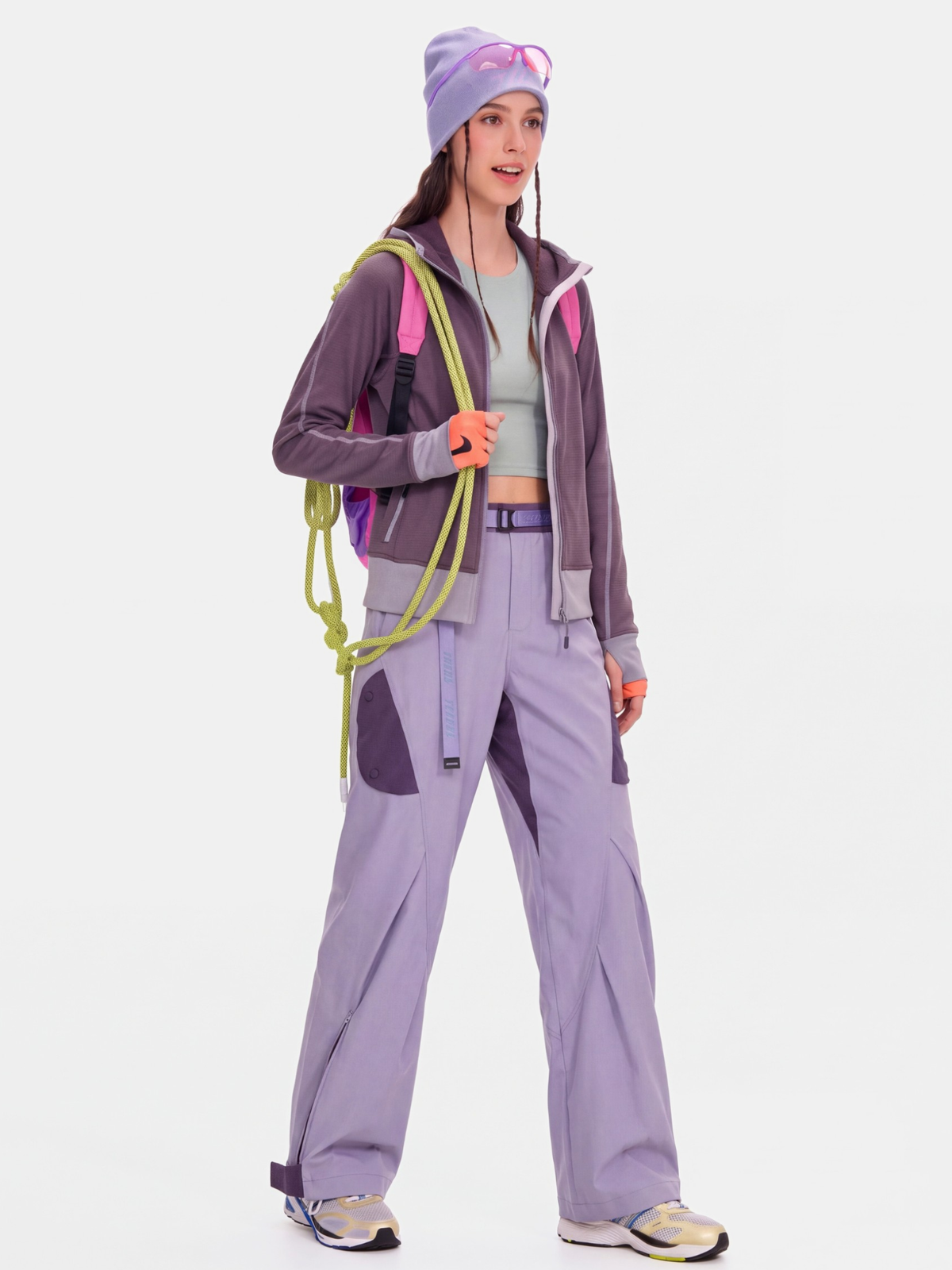 FluffGlide - Women's Breathable Stretch Grid Fleece Jacket