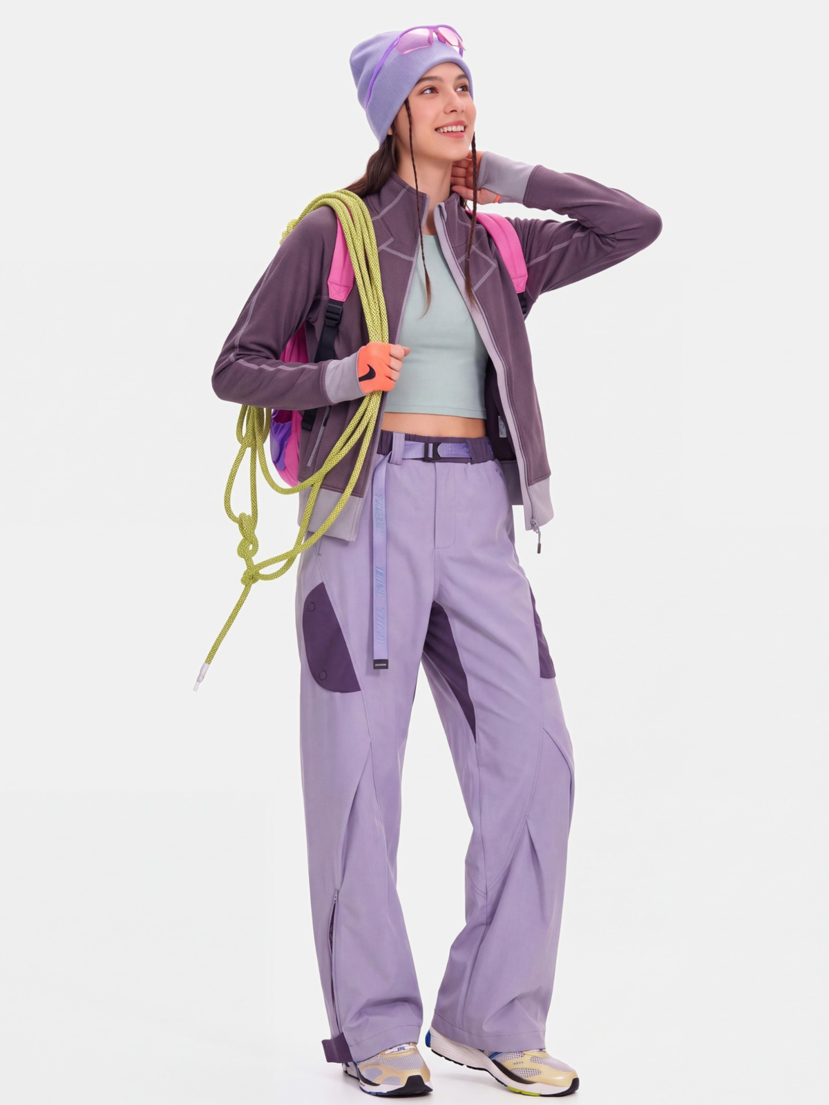 FluffGlide - Women's Breathable Stretch Grid Fleece Jacket