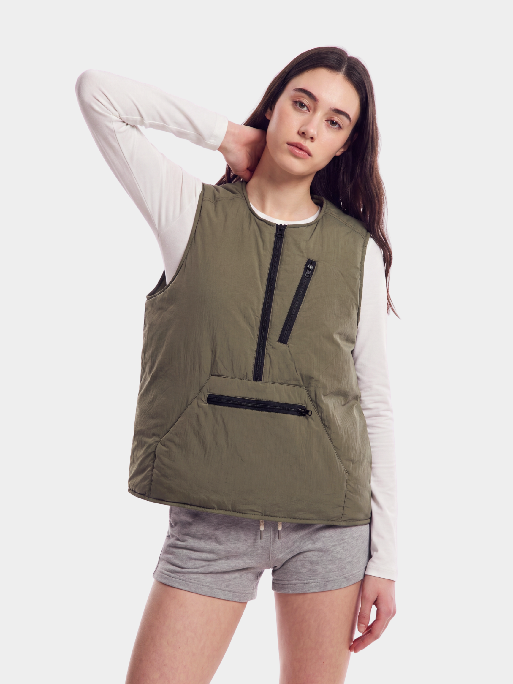 HeatBag - Unisex 90% White Duck Down Large Pocket Vest