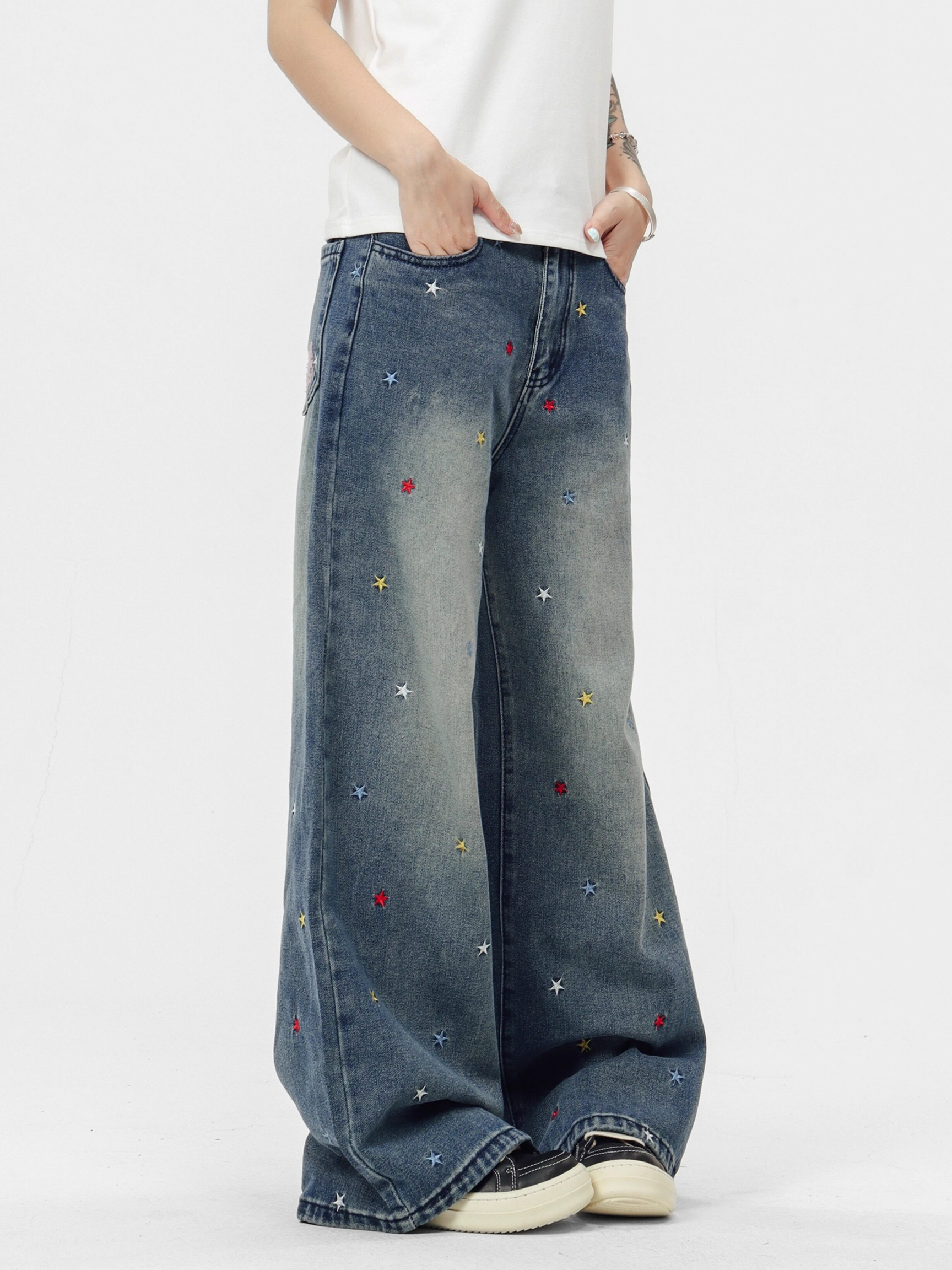 Expeditionary - Women's Star Embroidered Denim Jeans