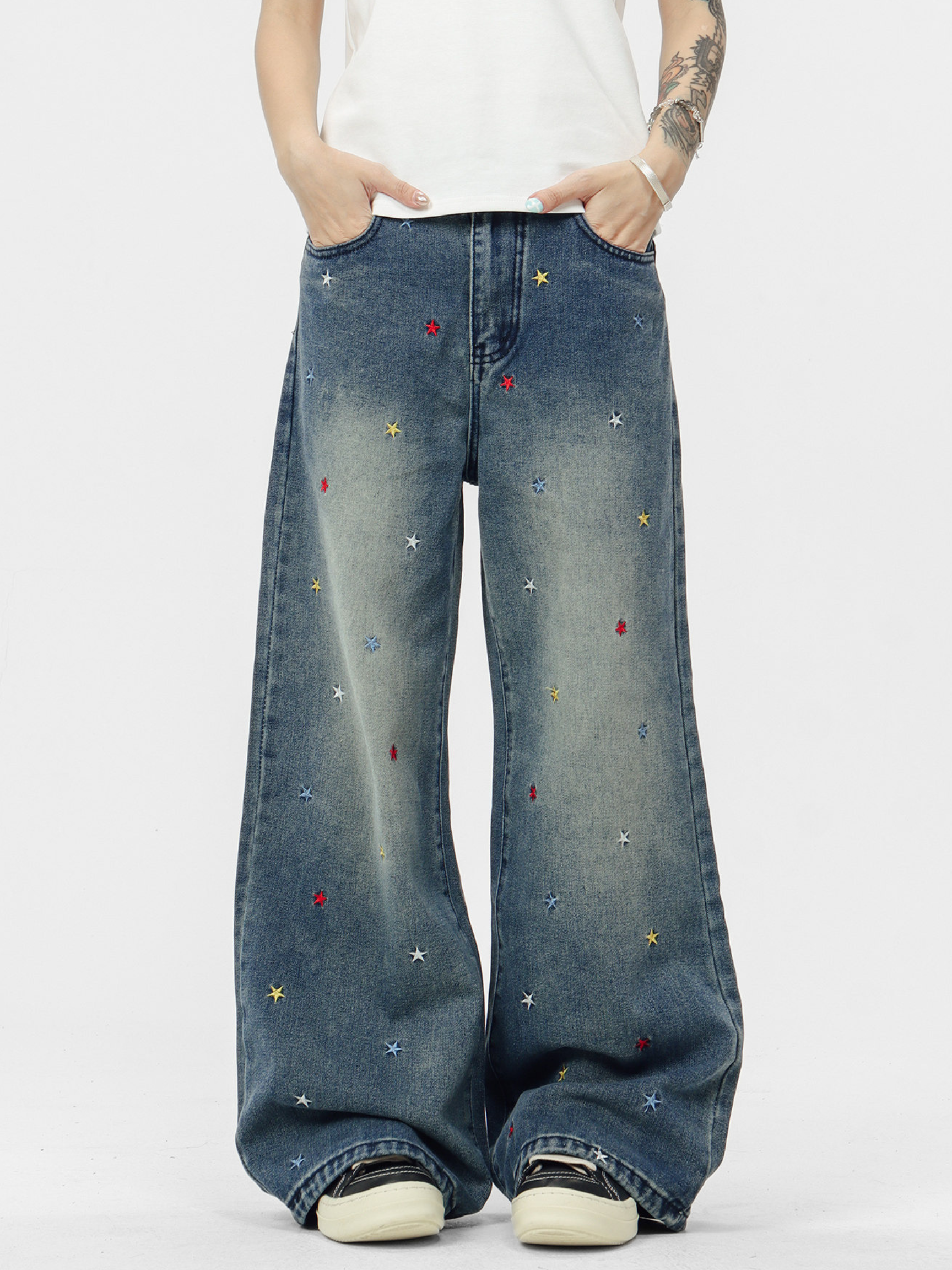 Expeditionary - Women's Star Embroidered Denim Jeans