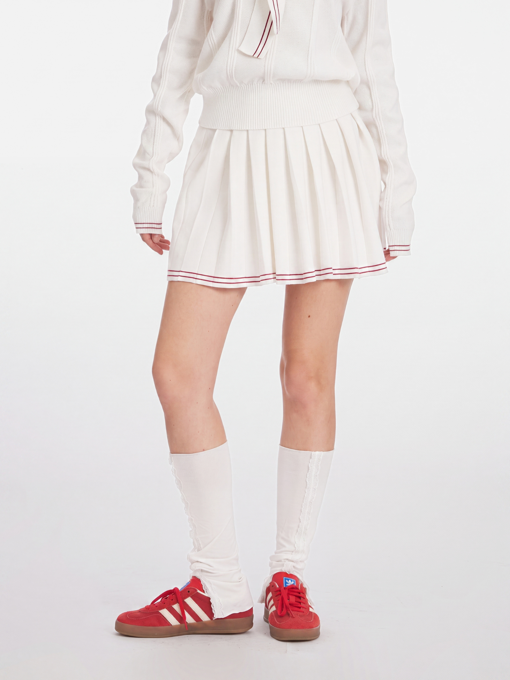 KnitDrift - Women's Embroidered Knit Two-Piece Set