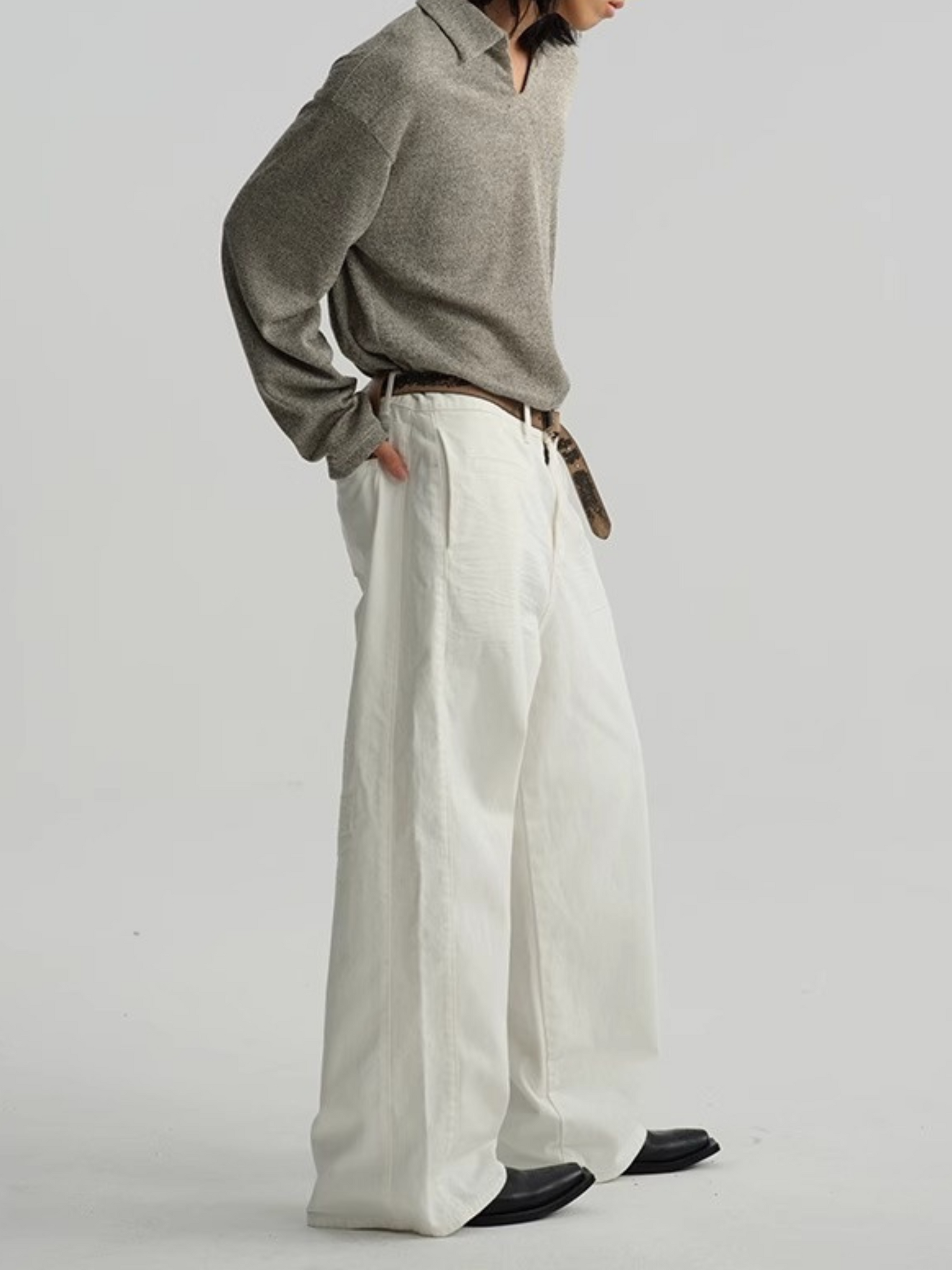 ForestPack - Men's Wide-Leg Denim Pants GONGGAR SPORTS