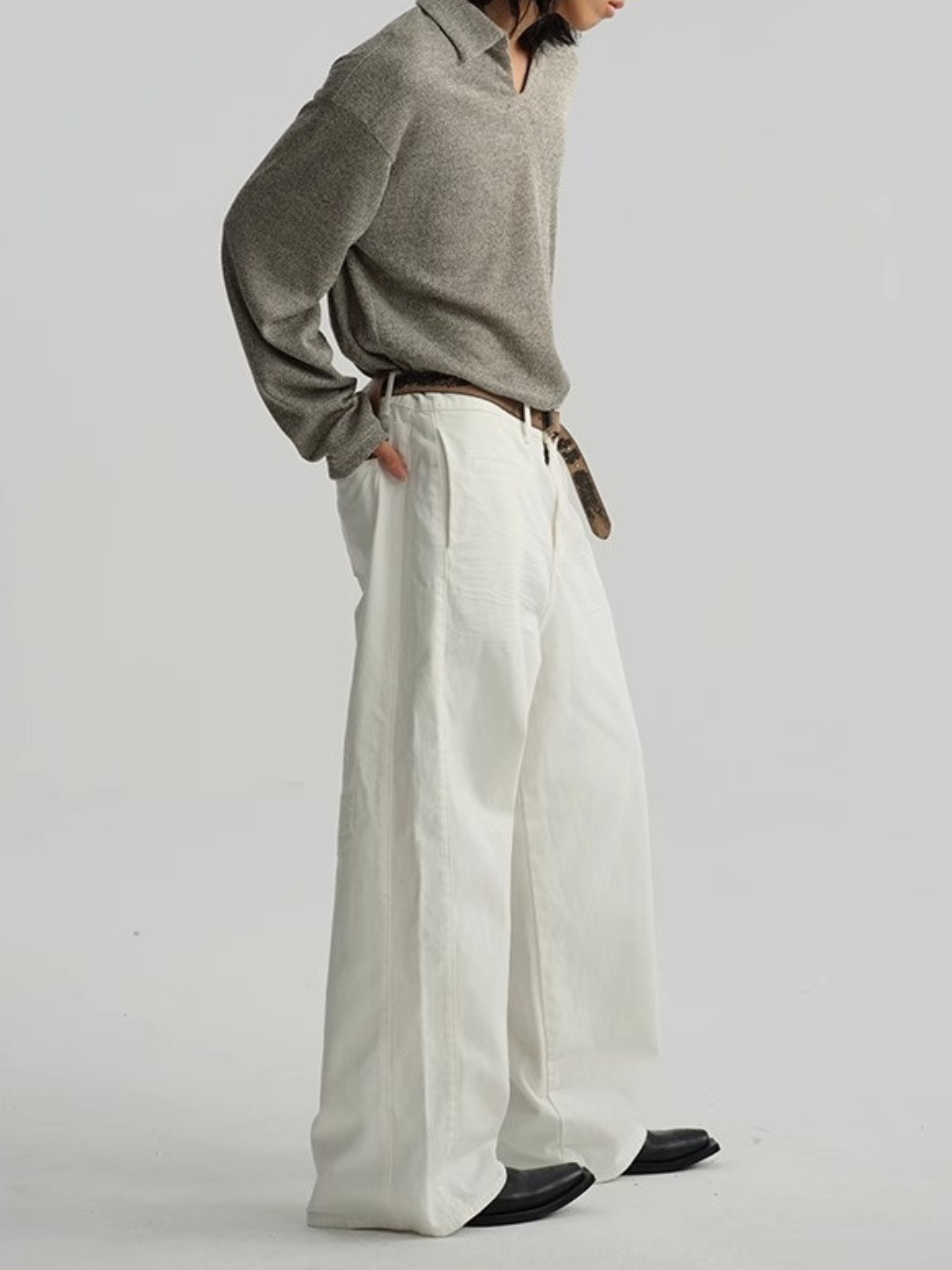 ForestPack - Men's Wide-Leg Denim Pants GONGGAR SPORTS
