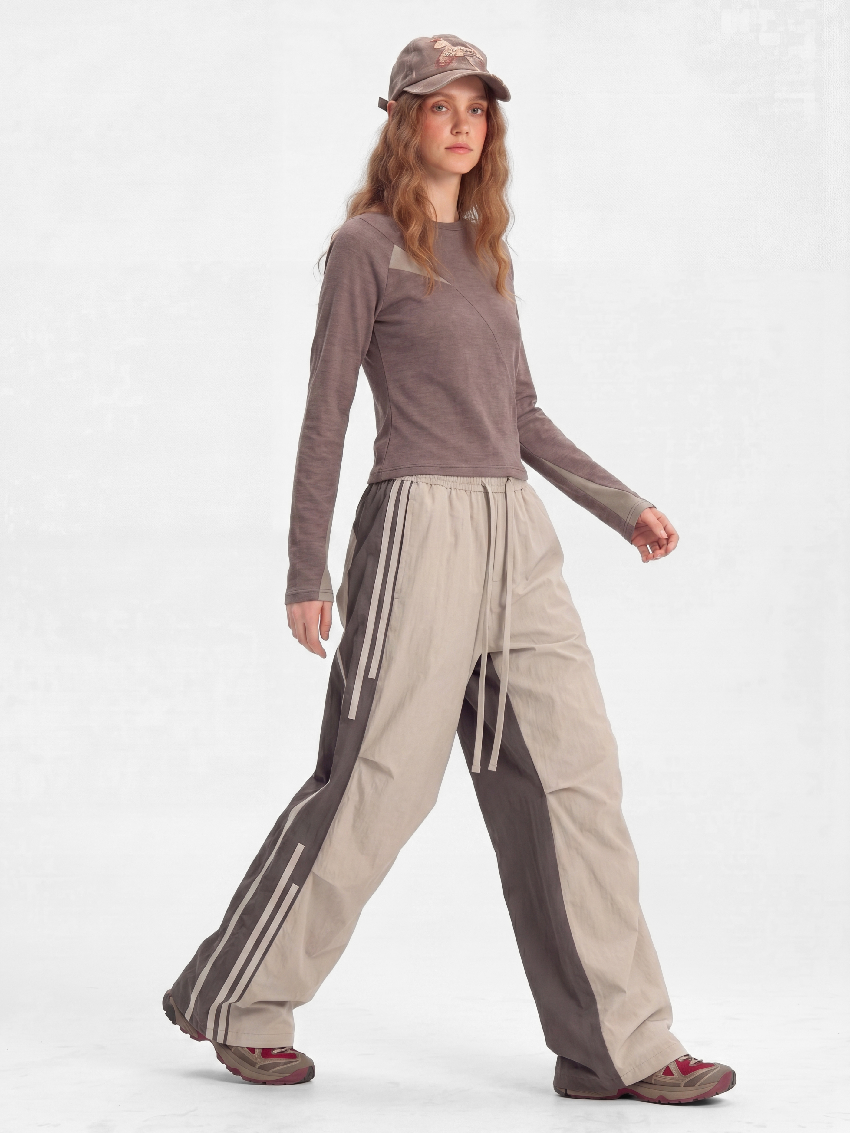 DriftFold - Unisex Water-Repellent Striped Colorblock Wide-Leg Pants