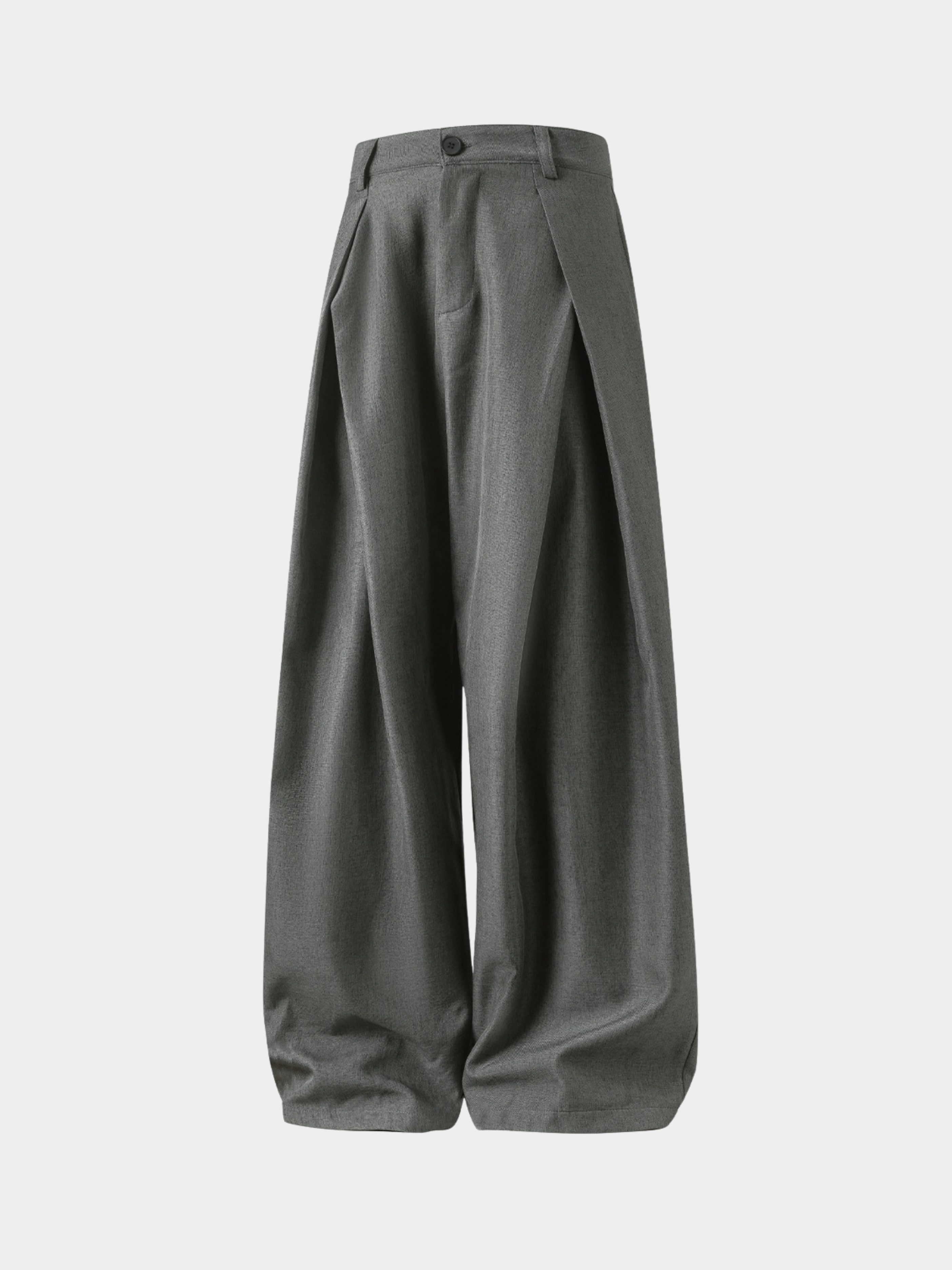LightTent - Men's Cross-Pleated Drape Relaxed Fit Pants