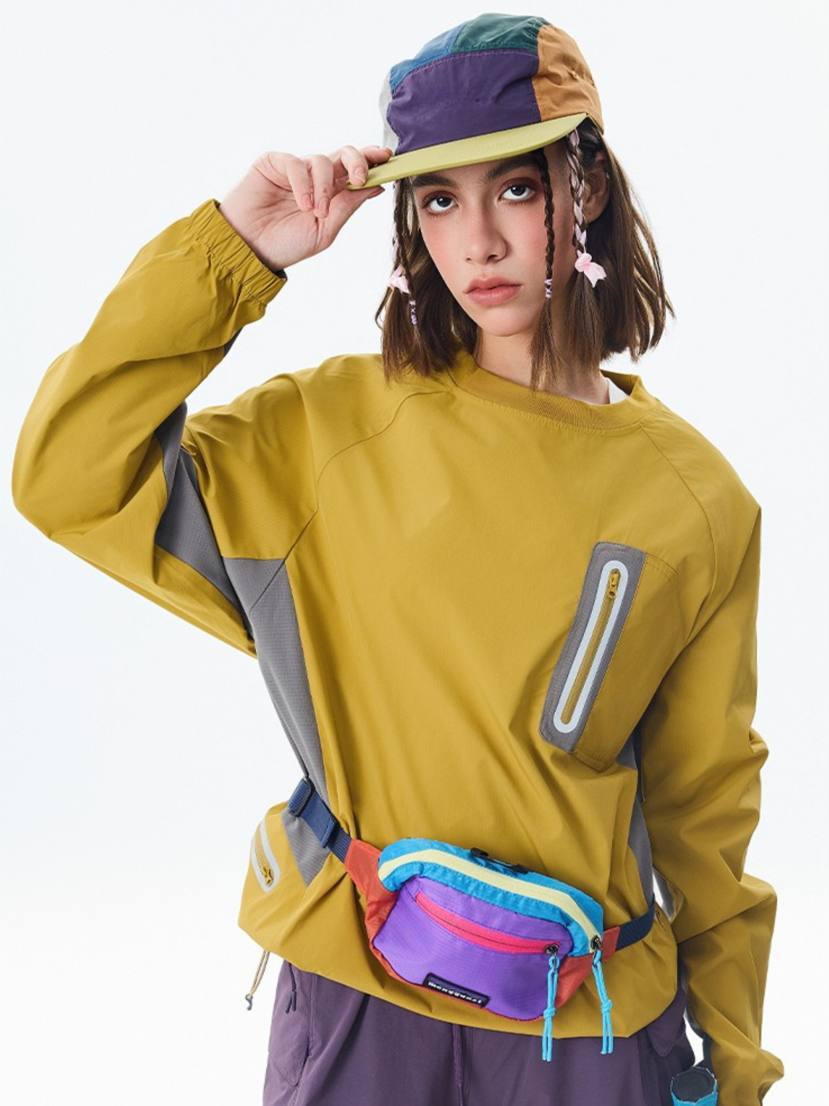 Mistral - Water-Repellent Reflective Zipper Long-Sleeve T-Shirt